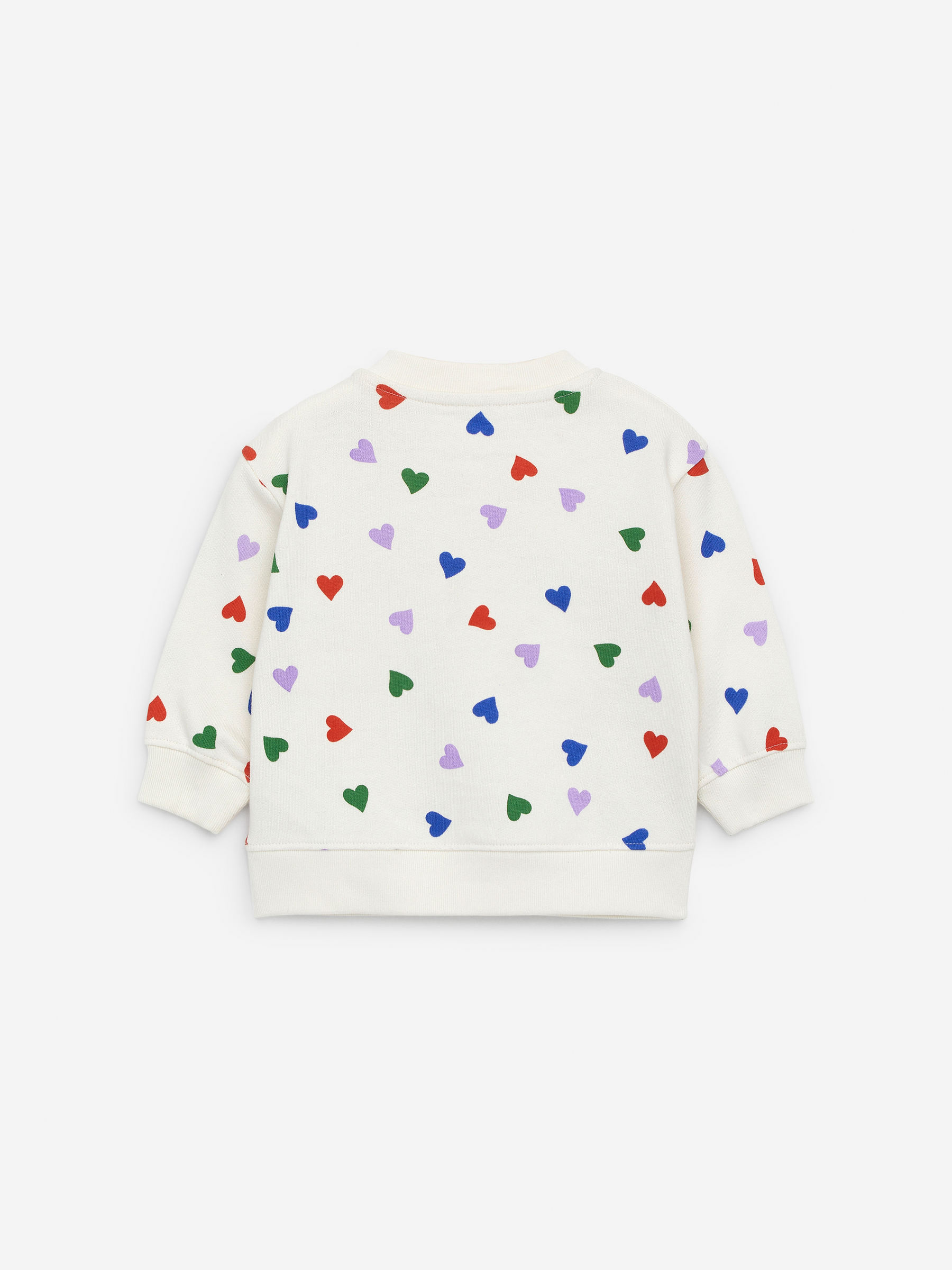 Cotton Sweatshirt - Off White/Hearts - Loose fit - Children - StillMedia/DescriptiveStillLife - 2