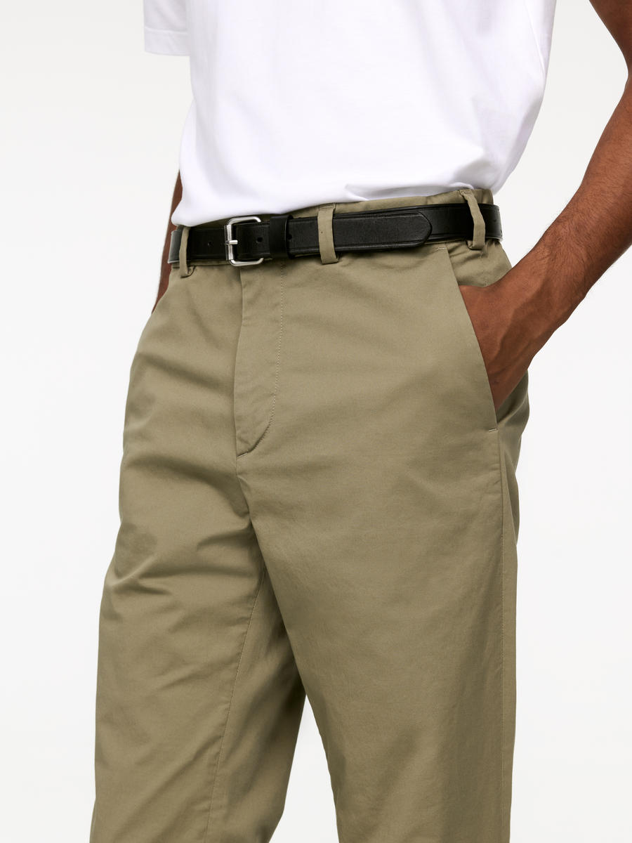 Slim Stretch Chinos-#7D7965-7795