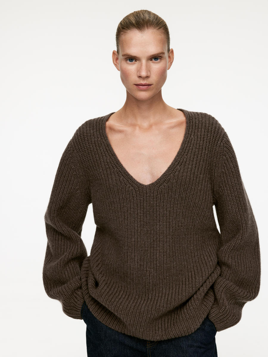 Nativa Wool Jumper-#7B7164-13228