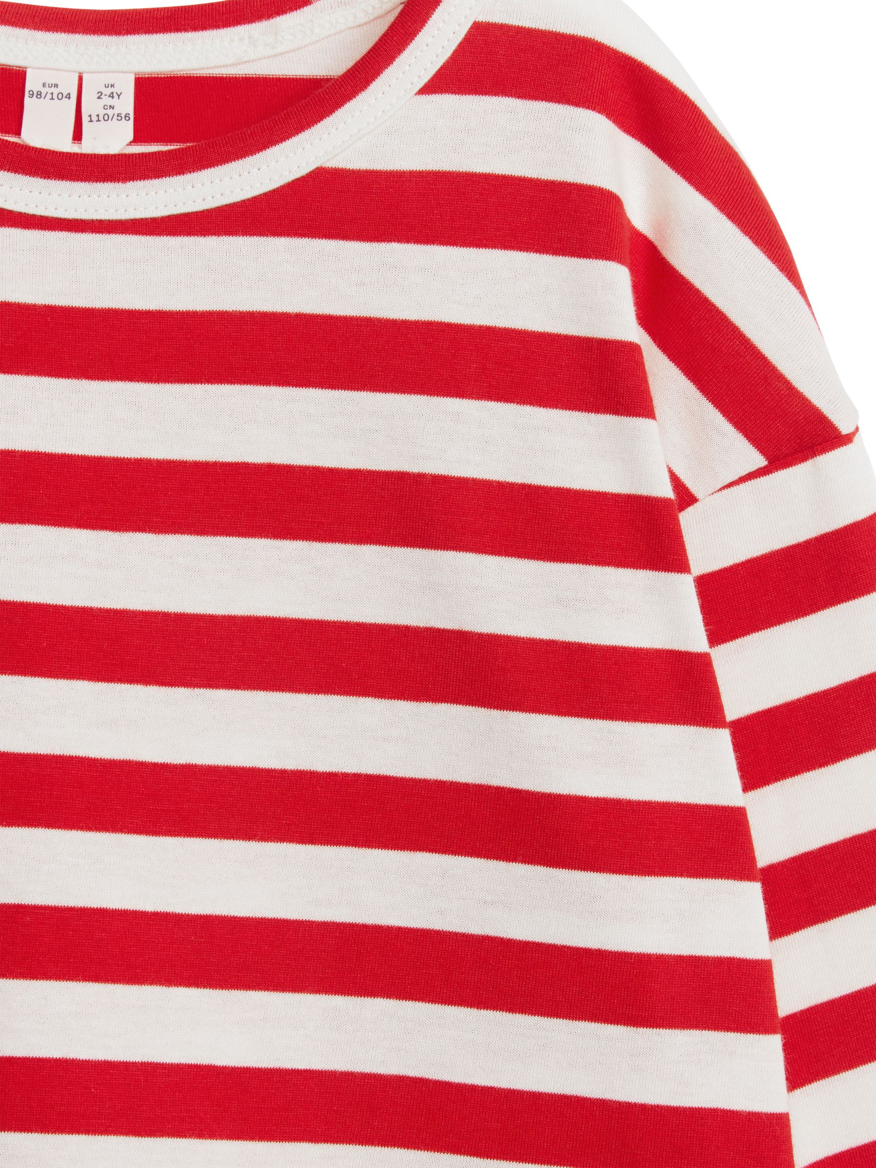 T-shirt oversize a maniche lunghe - Rosso/Bianco sporco - Oversize - Children - StillMedia/DescriptiveDetail - 2