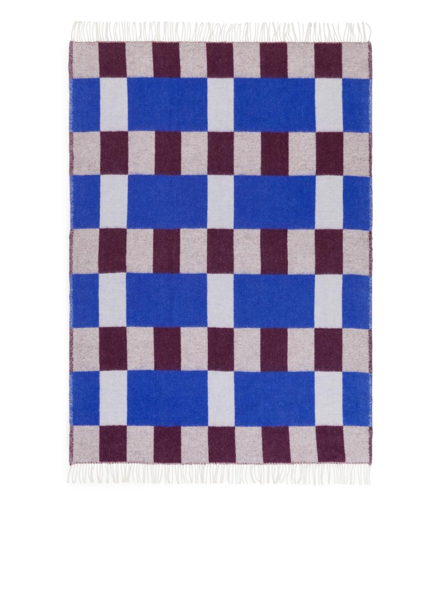 Evelina Kroon Wool Blanket-#003EFE-2683