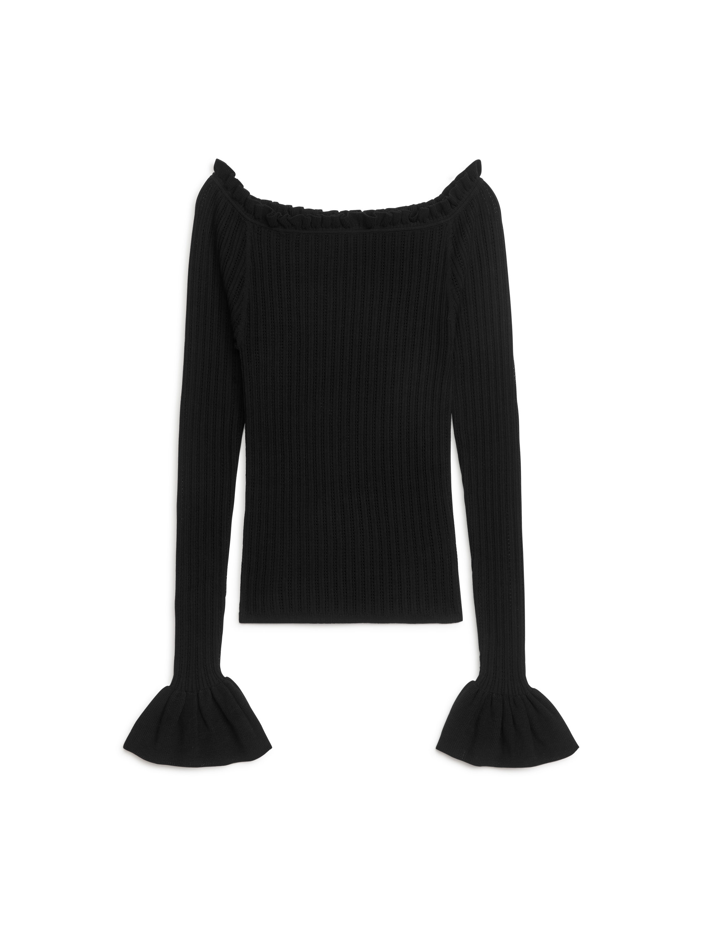 ANUKE Soft Offshoulder Tops black 新作のご紹介, @anuke__official