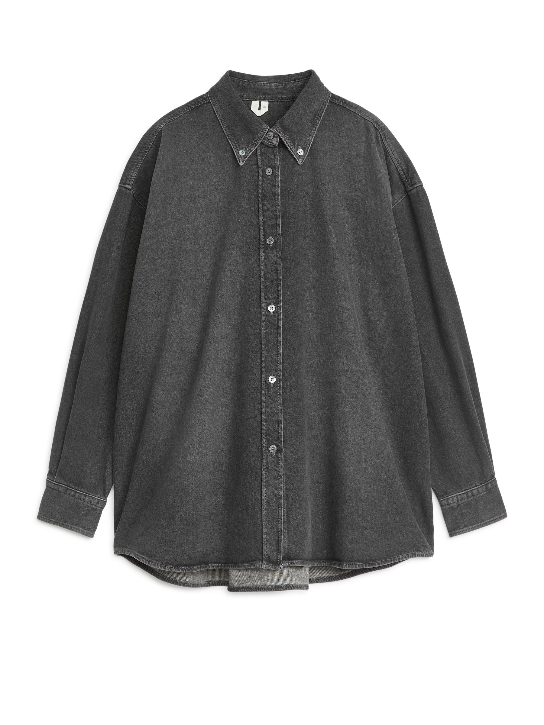 Oversized skjorta i denim - Svart - Oversized - Women - StillMedia/DescriptiveStillLife - 1