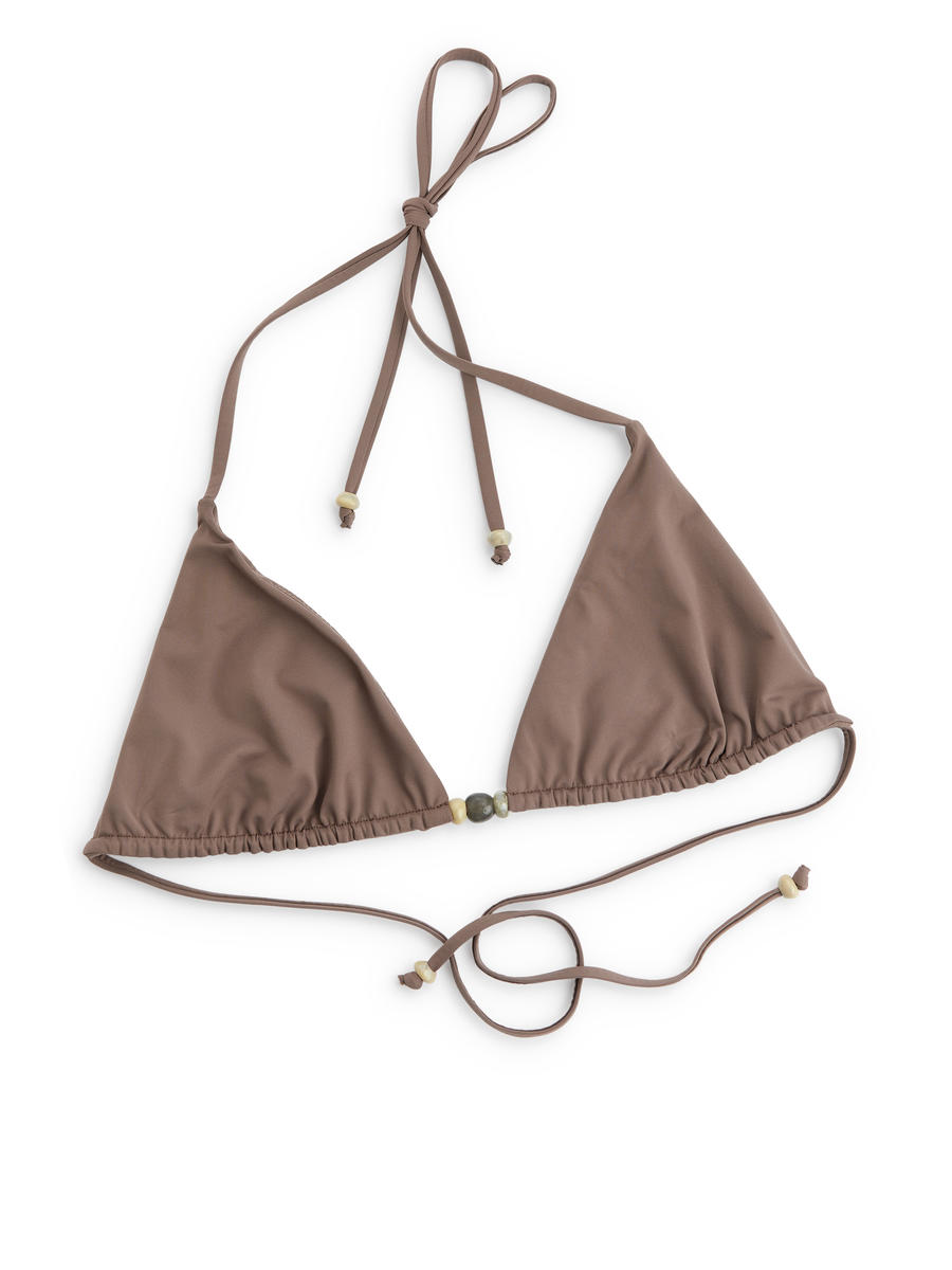 Triangle Bikini Top-#7C746B-7552