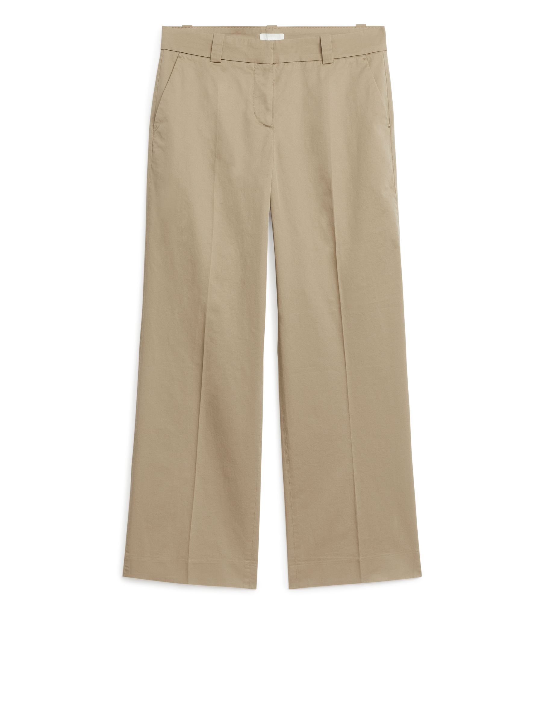 Low-Waist Chinos - Beige - Regular fit - Women - StillMedia/DescriptiveStillLife - 2