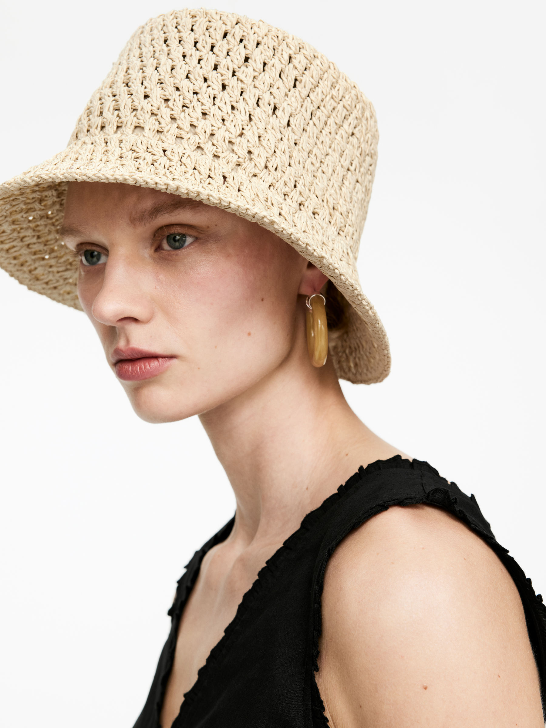 Straw Bucket Hat - Beige - Women - StillMedia/Lookbook - 5
