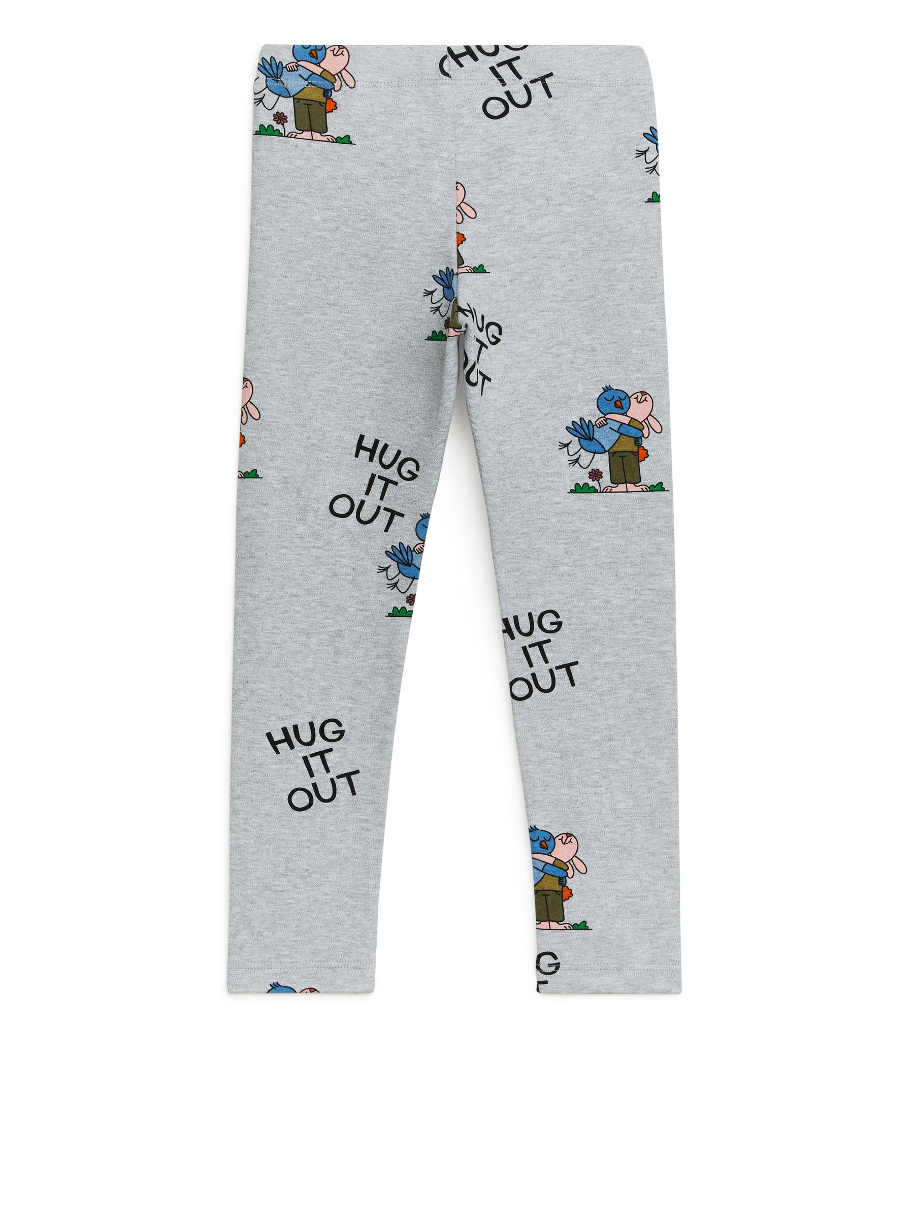 Jersey Leggings - Grey/Printed - Slim fit - Children - StillMedia/DescriptiveStillLife - 1