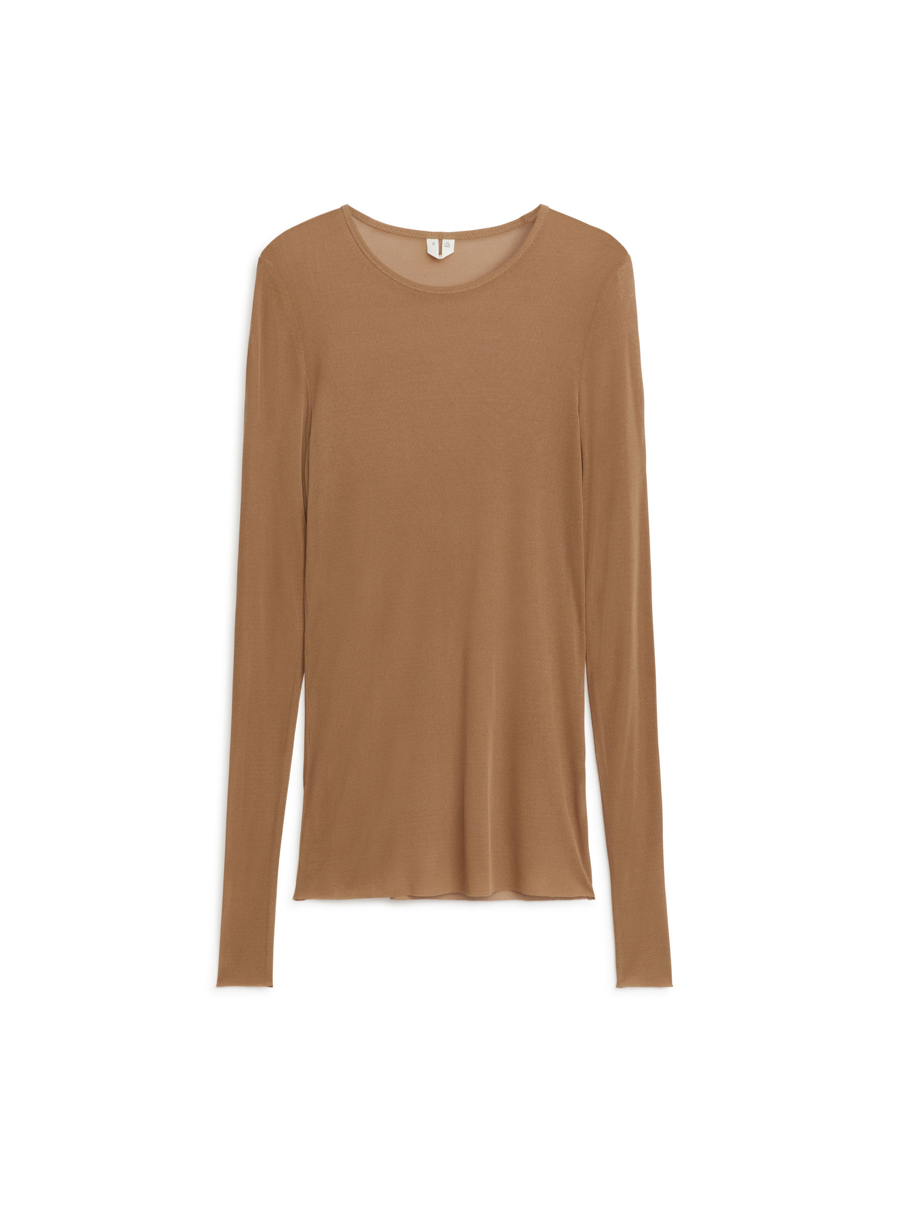 Top z prążkowanej jedwabnej dzianiny-#937050-6078