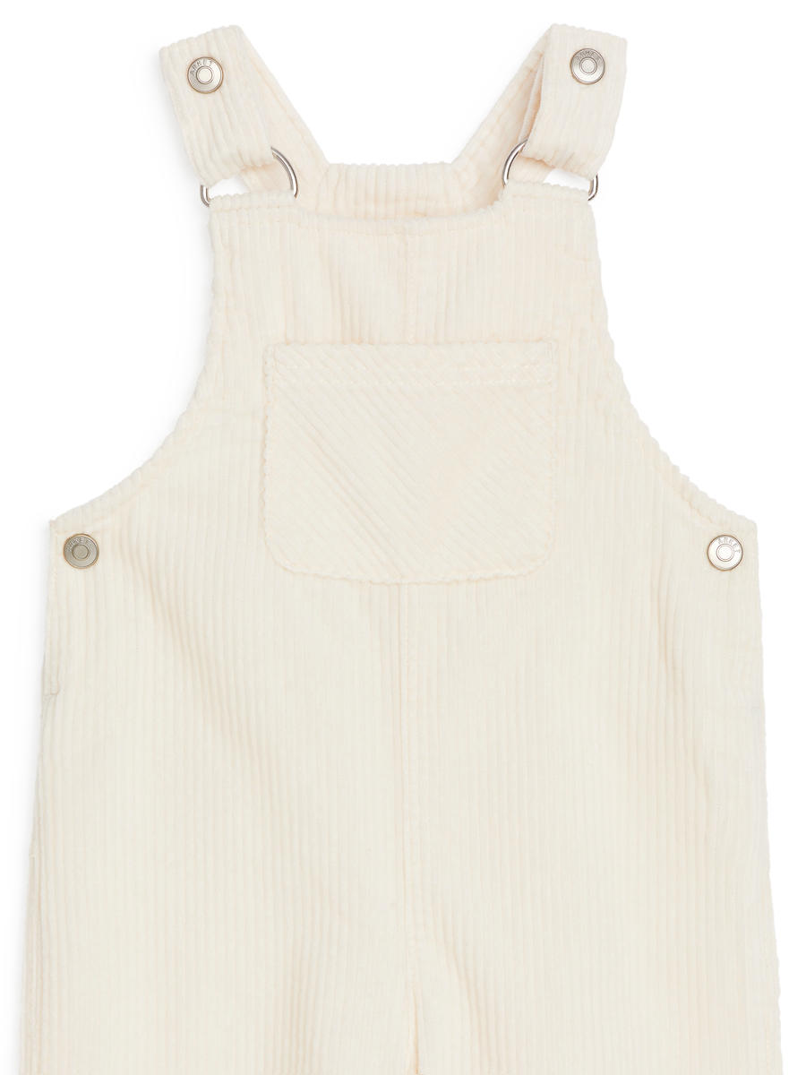 Corduroy Dungarees-#DCD6C7-12641