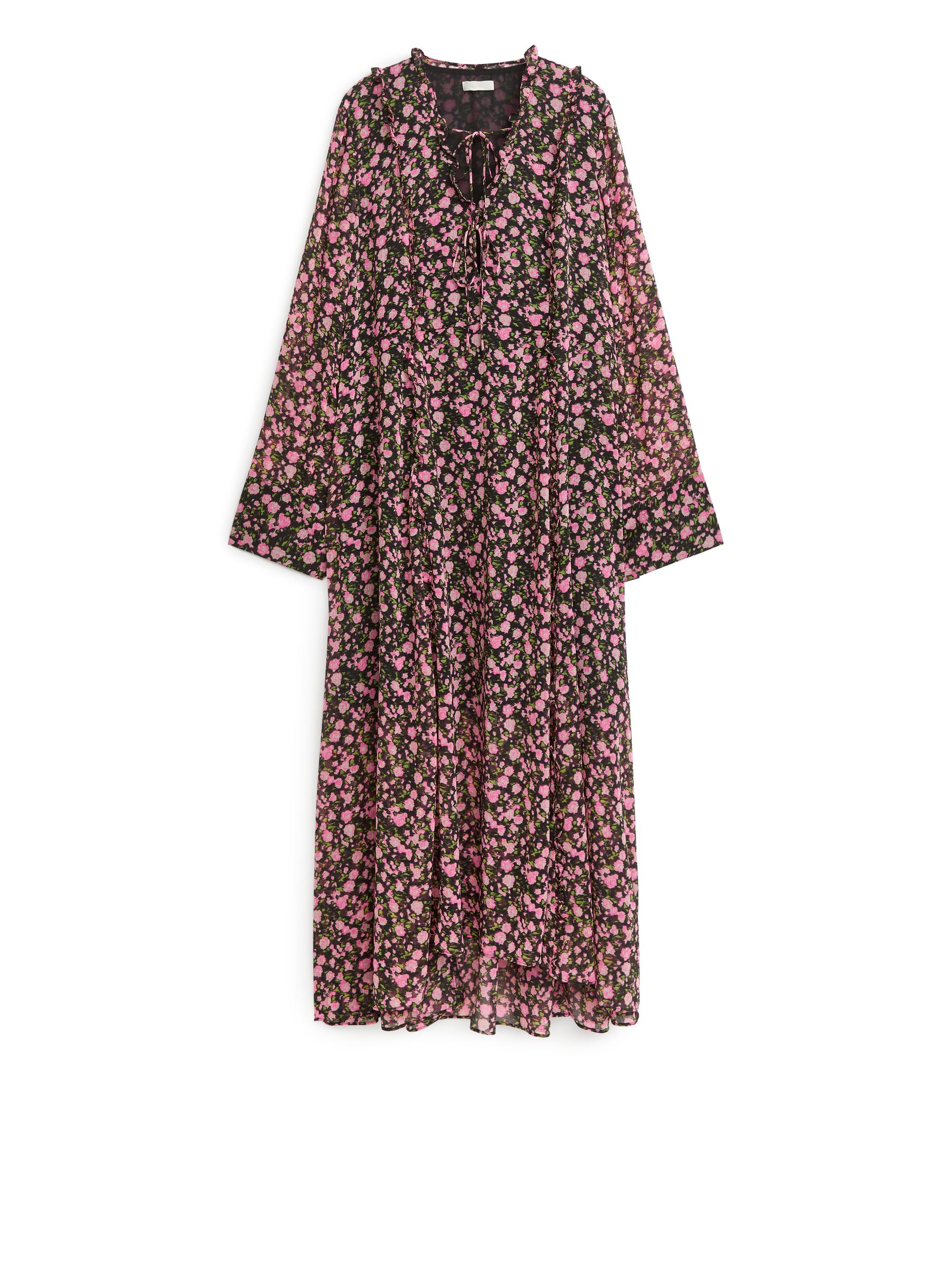 Maxikleid mit Blumenmuster - Schwarz/Geblümt - Loose Fit - Damen - StillMedia/DescriptiveStillLife - 1