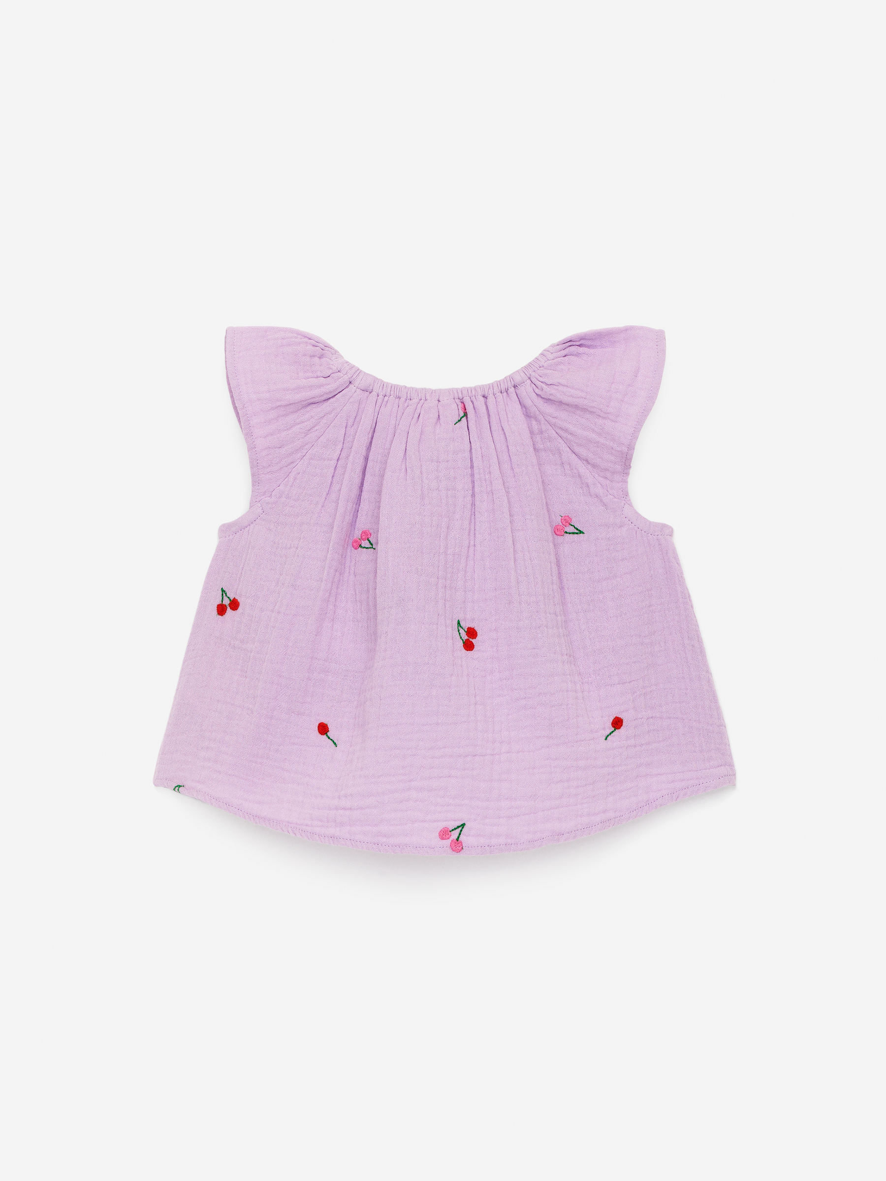 Besticktes Musselinoberteil - Lila - Loose Fit - Children - StillMedia/DescriptiveStillLife - 2