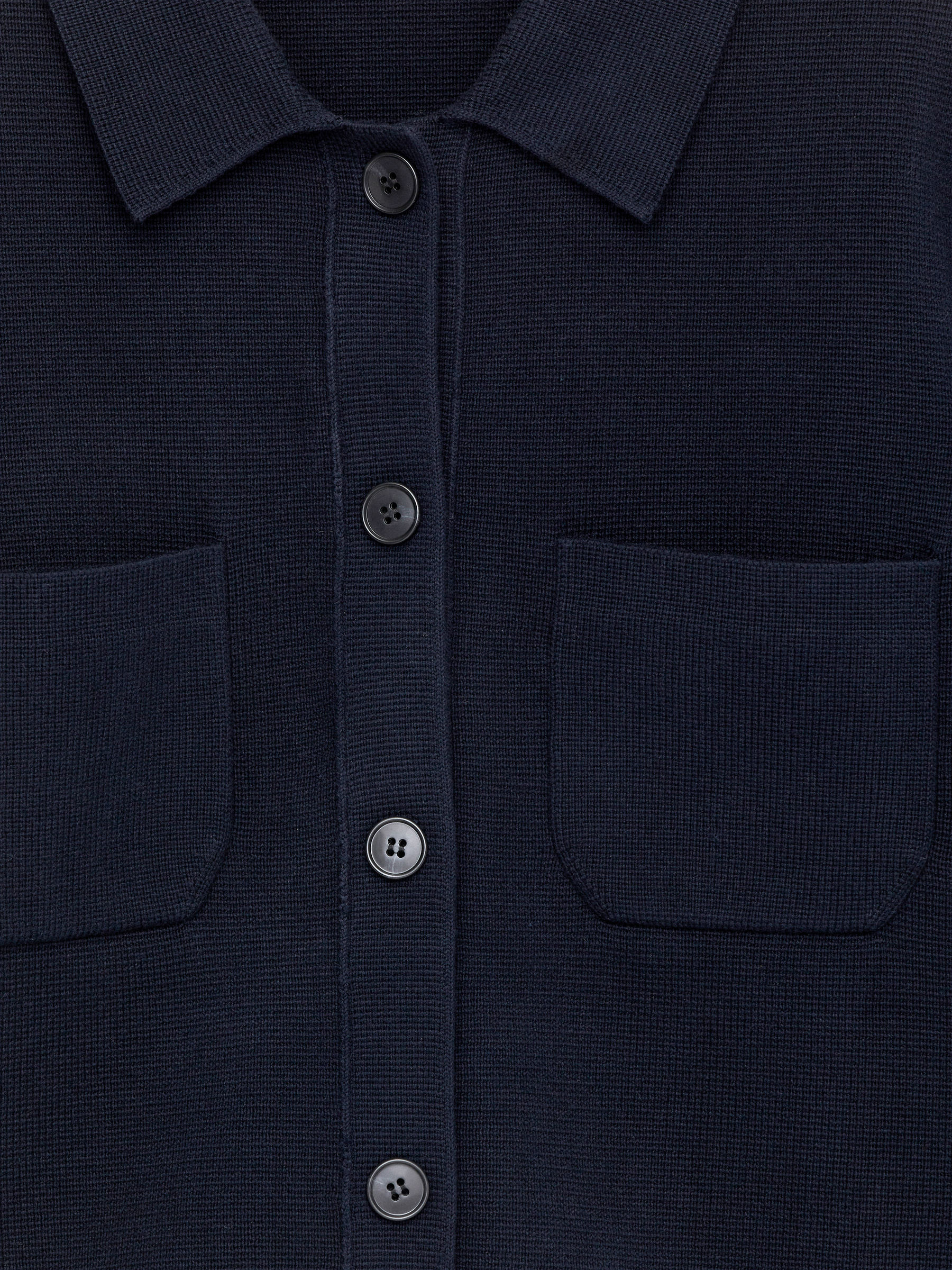 Short-Sleeve Cardigan - Dark Blue - Regular fit - Women - StillMedia/DescriptiveDetail - 1