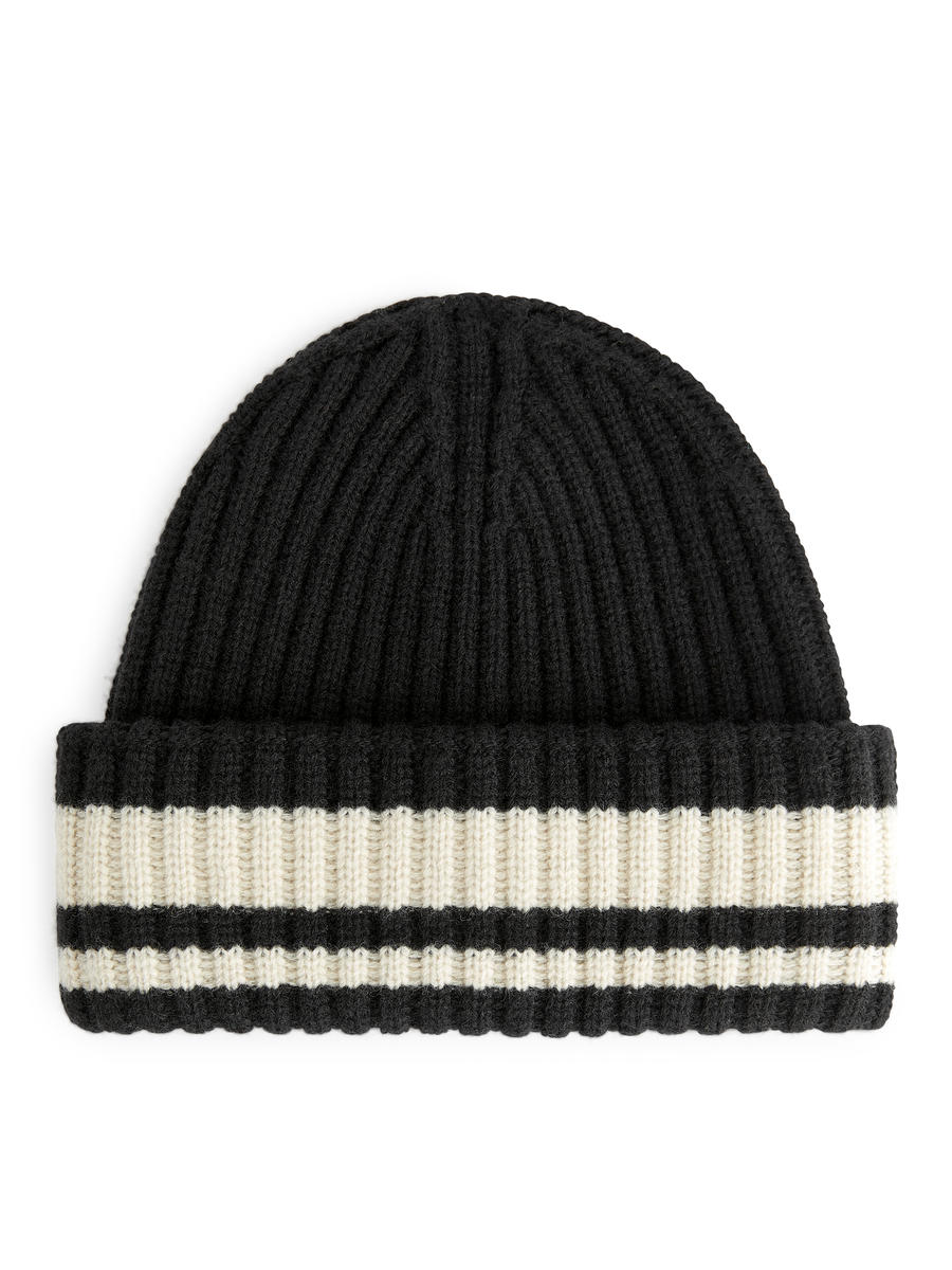 Ribbed Beanie-#272628-6954