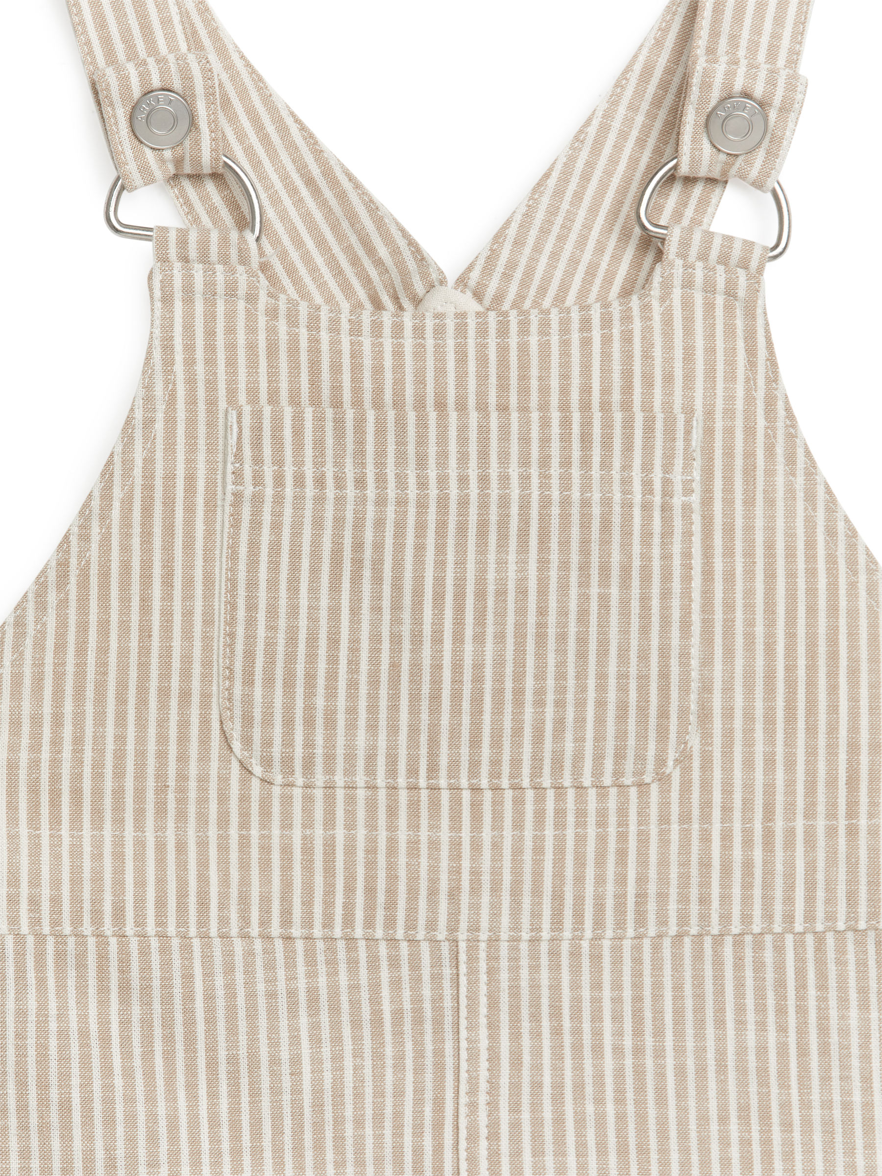 Kurze Latzhose aus Baumwolle - Beige/Weiß - Regular Fit - Kinder - StillMedia/DescriptiveDetail - 1