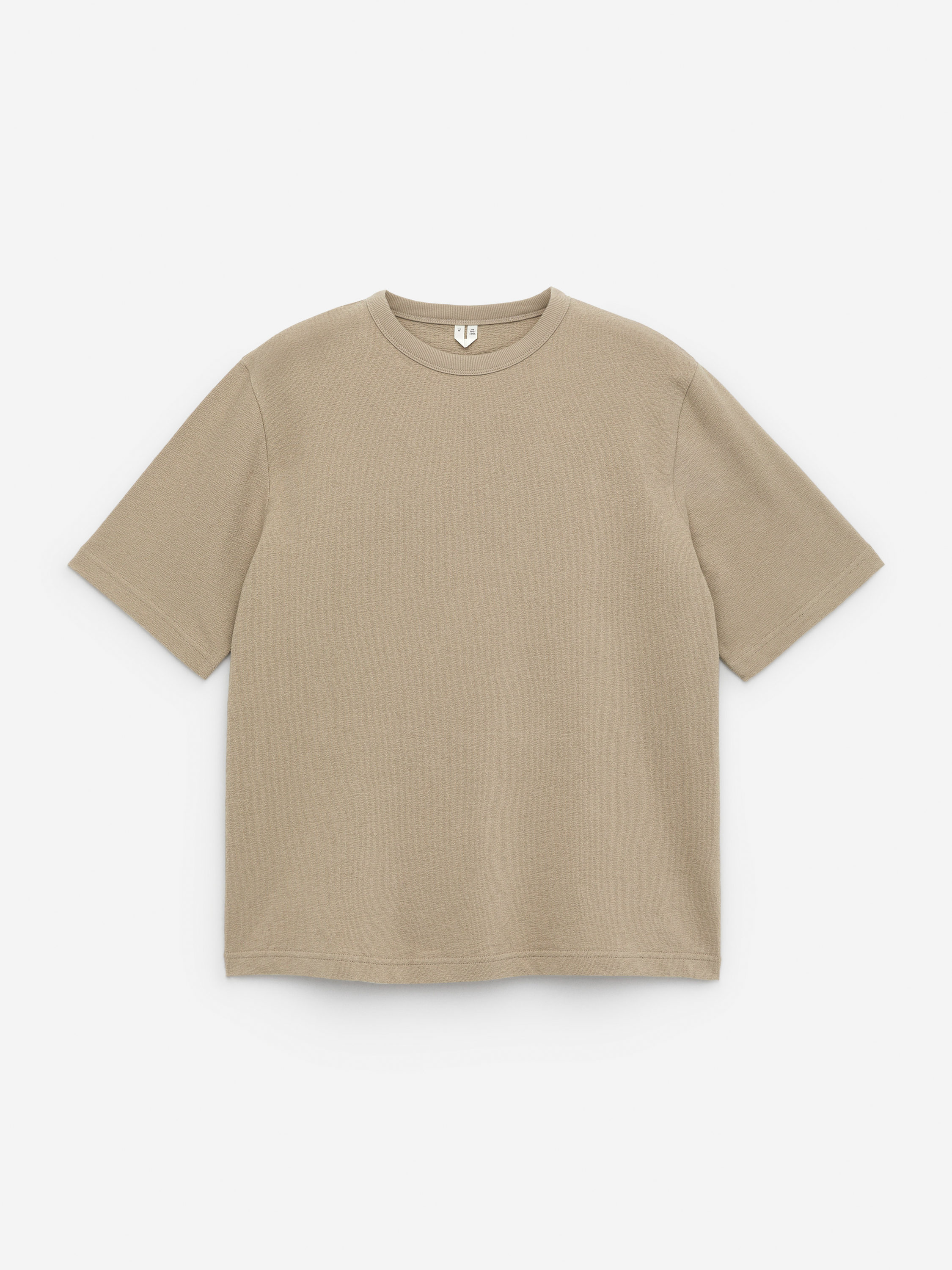 Relaxed Bouclé T-Shirt – Beige – Men – ARKET NO