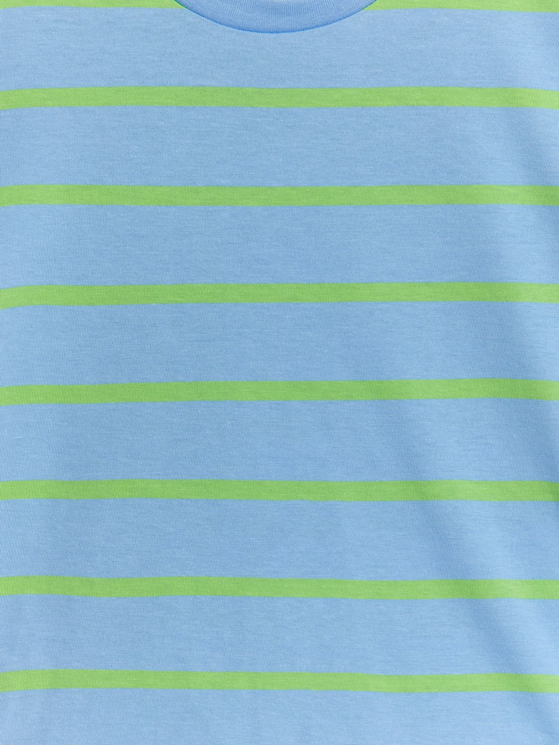 Camiseta de rayas – Azul/Verde neón – Children – ARKET ES, image size:1800x2400