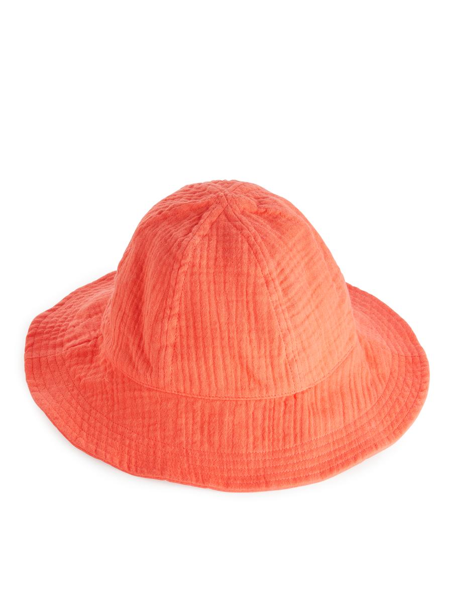 Cotton Muslin Sunhat-#DB7364-378