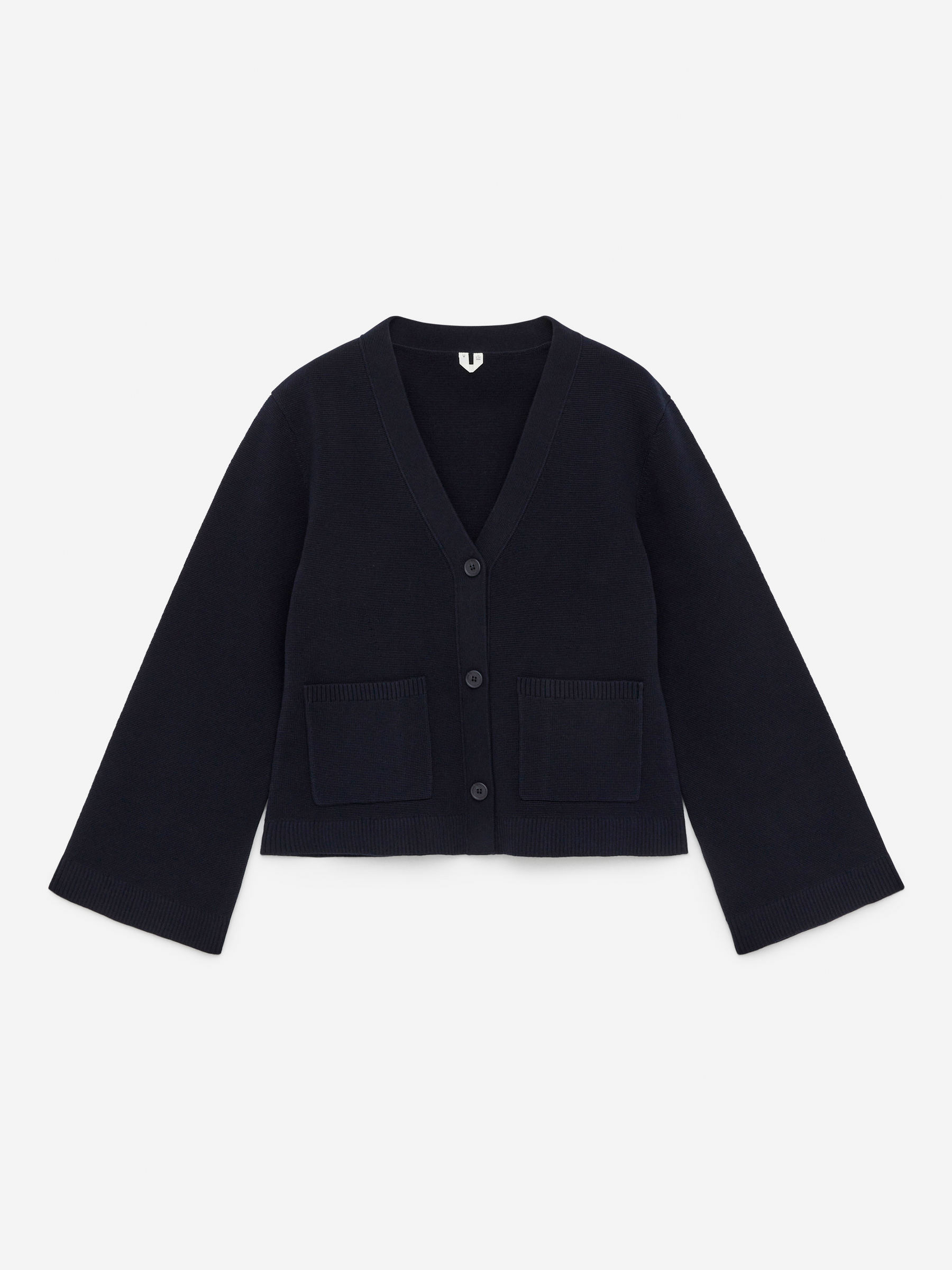 Strickjacke aus Baumwolle - Dunkelblau - Regular Fit - Women - 1227768007