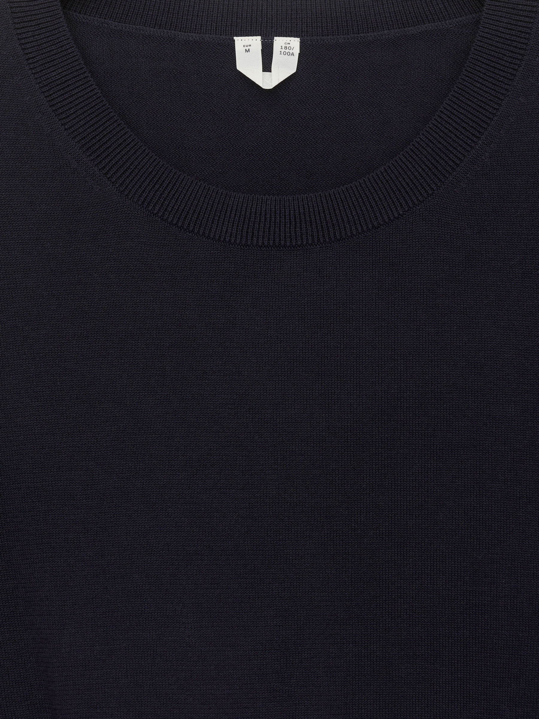 Fine-Knit Cotton T-Shirt - Dark Blue - Regular fit - Men - StillMedia/DescriptiveDetail - 1