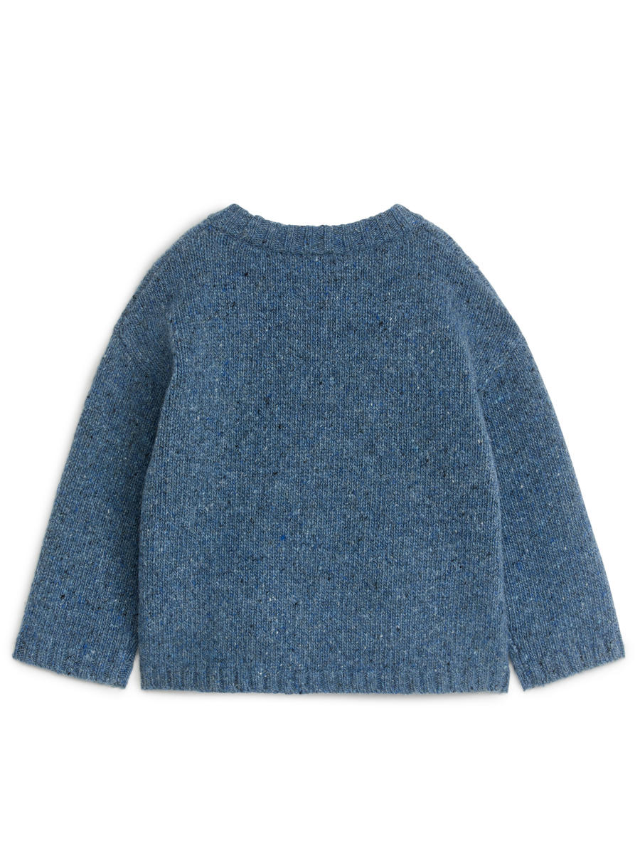 Neps Wool-Blend Jumper-#8B99AA-11168