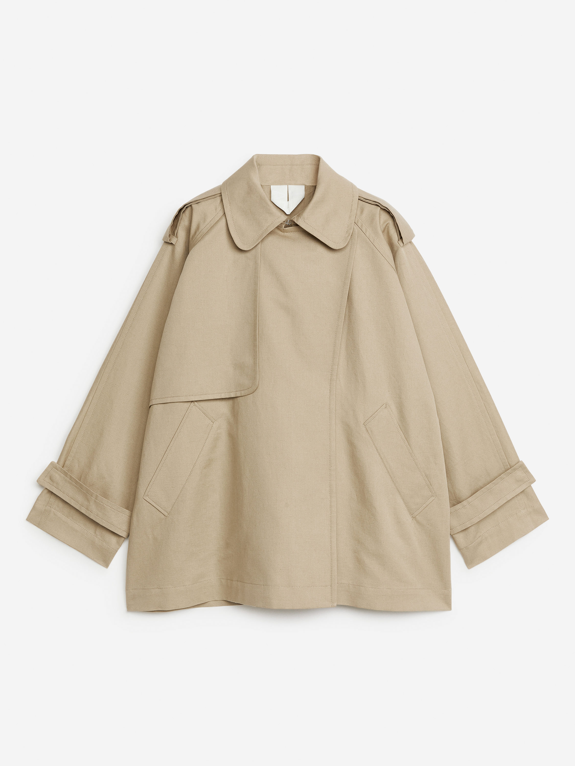 Short Trench Coat – Beige – Women – ARKET NL