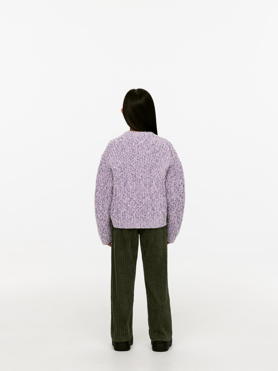 Space-Dyed Wool Jumper-#B4A0C9-12177