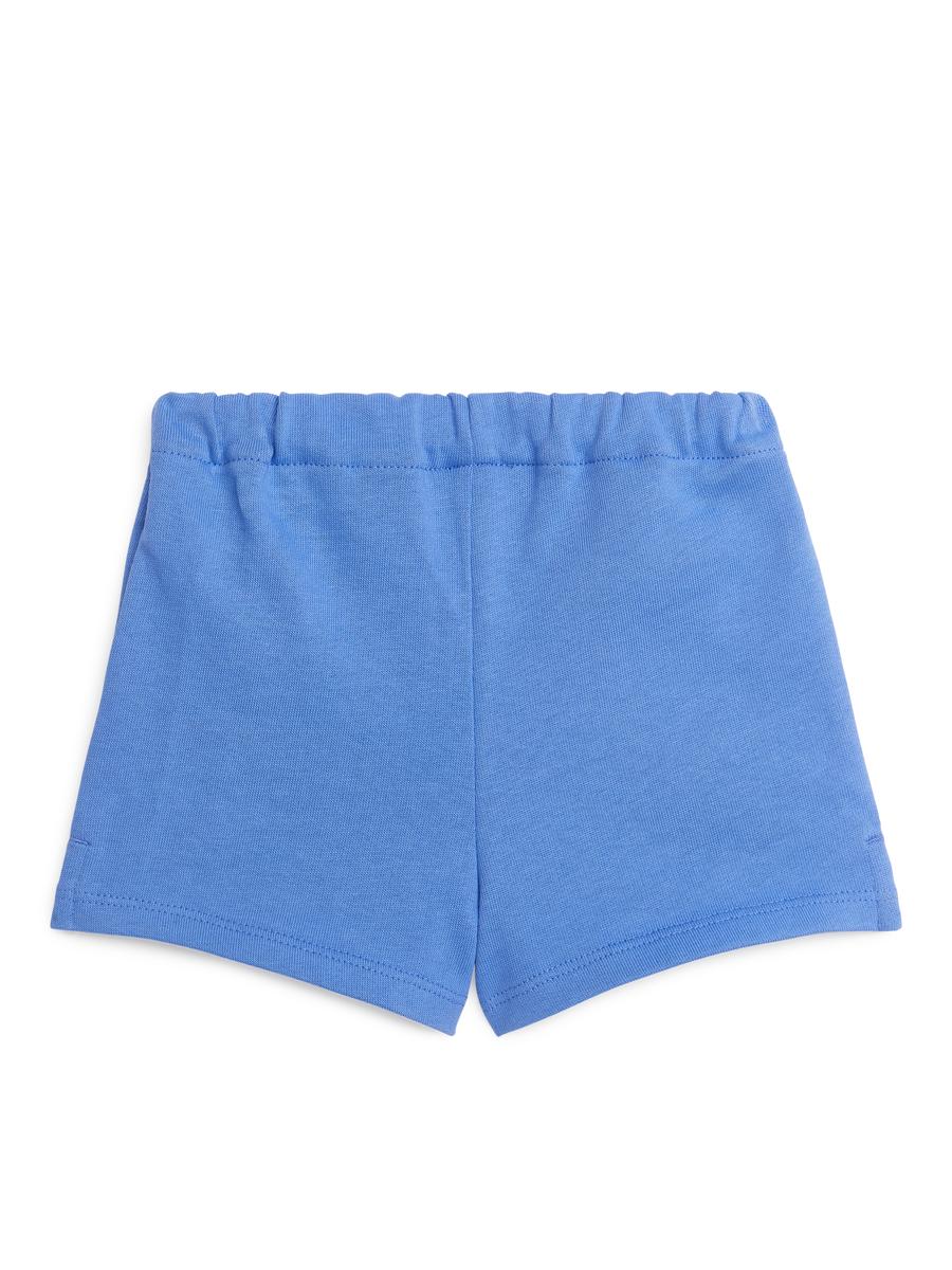 Shorts aus Baumwollfrottee - Blau - Relaxed Fit - Children - 1074149006