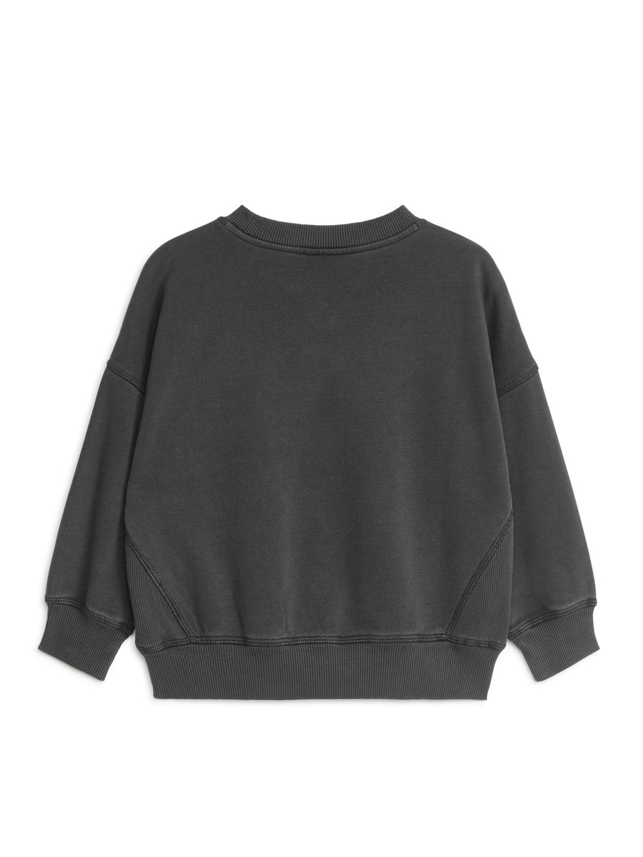 Relaxed Cotton Sweatshirt-#363638-6051