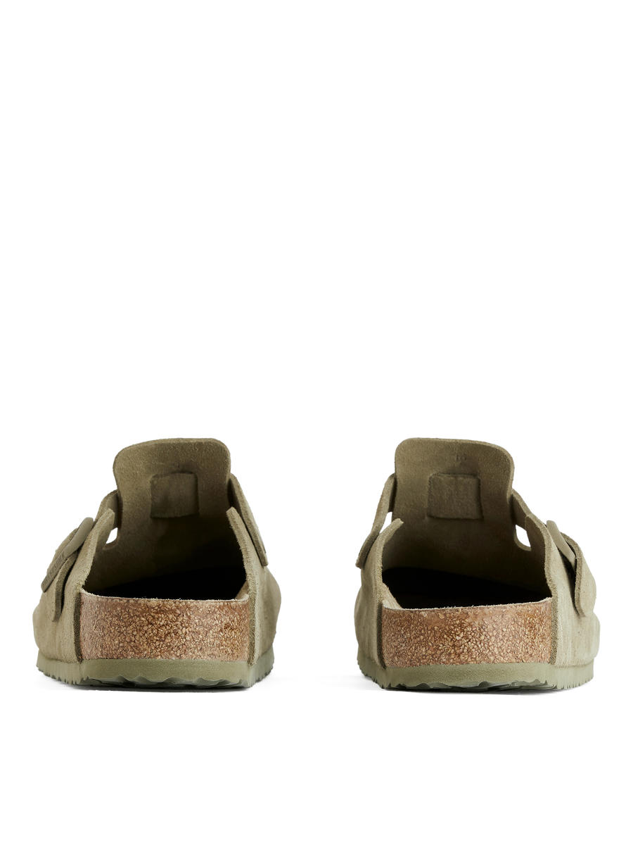 Birkenstock Boston Suede Sandals-#A9997B-12760