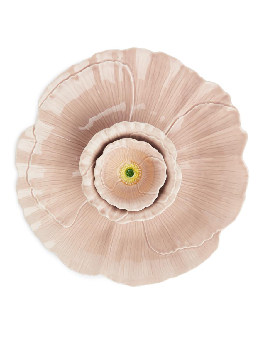 San Raphael Wild Flower Centrepiece Plate, 40 cm - Light Pink - Homeware - 0937412007