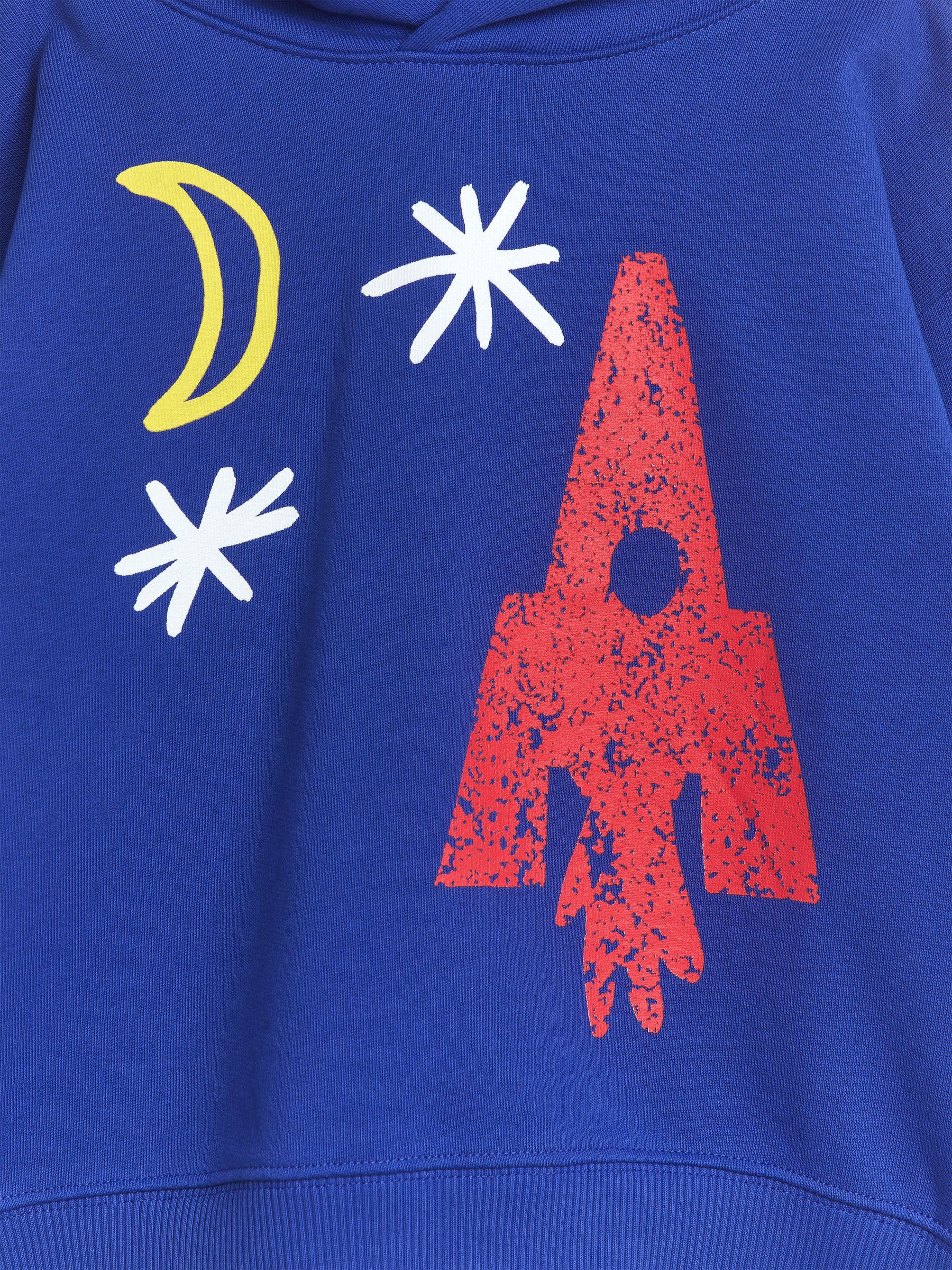 Haftowana bluza z kapturem - Jasnoniebieski - Luźny fason - Children - StillMedia/DescriptiveDetail - 1