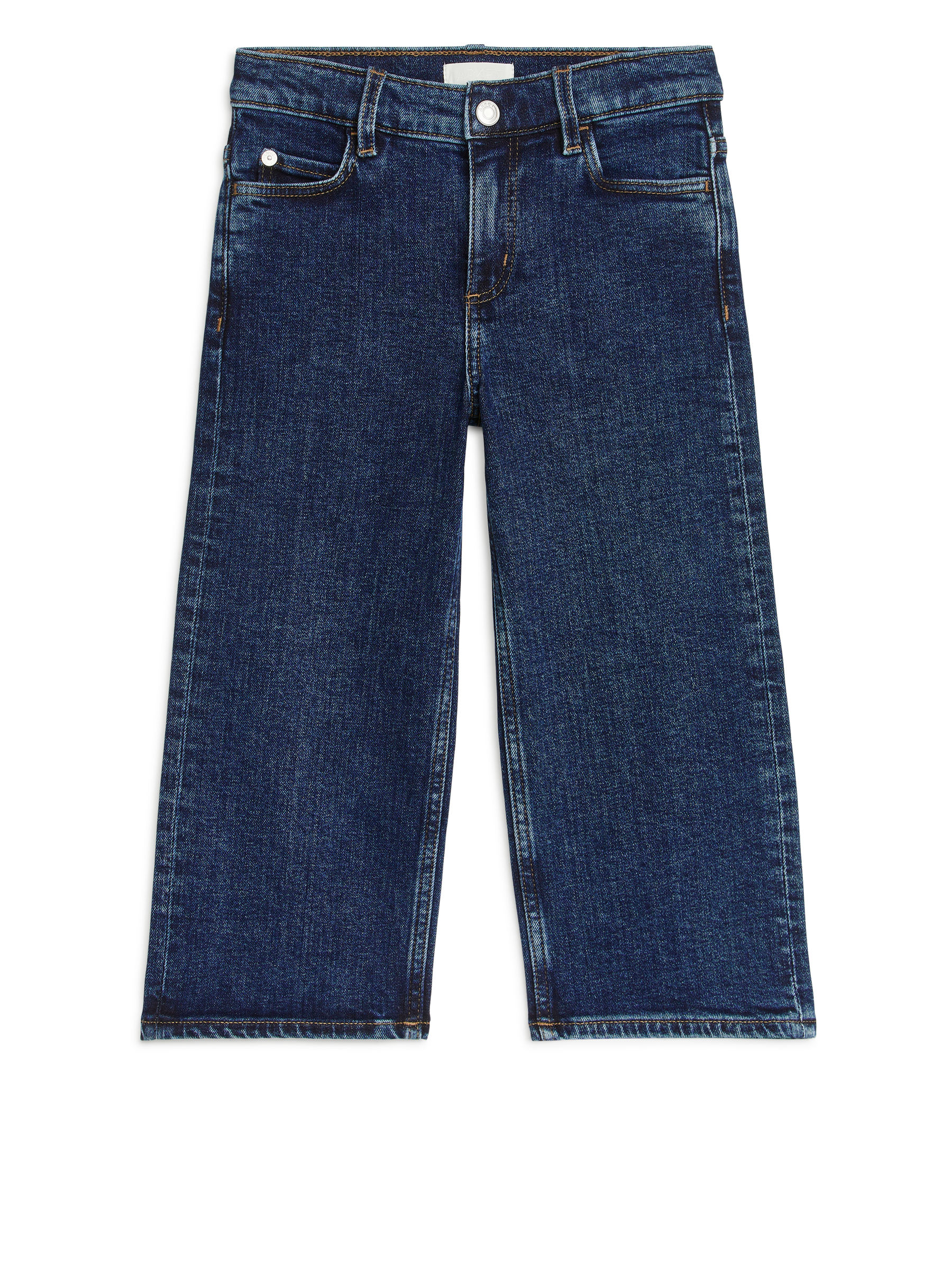 Jeans mit weiten Beinen-#496496-2185