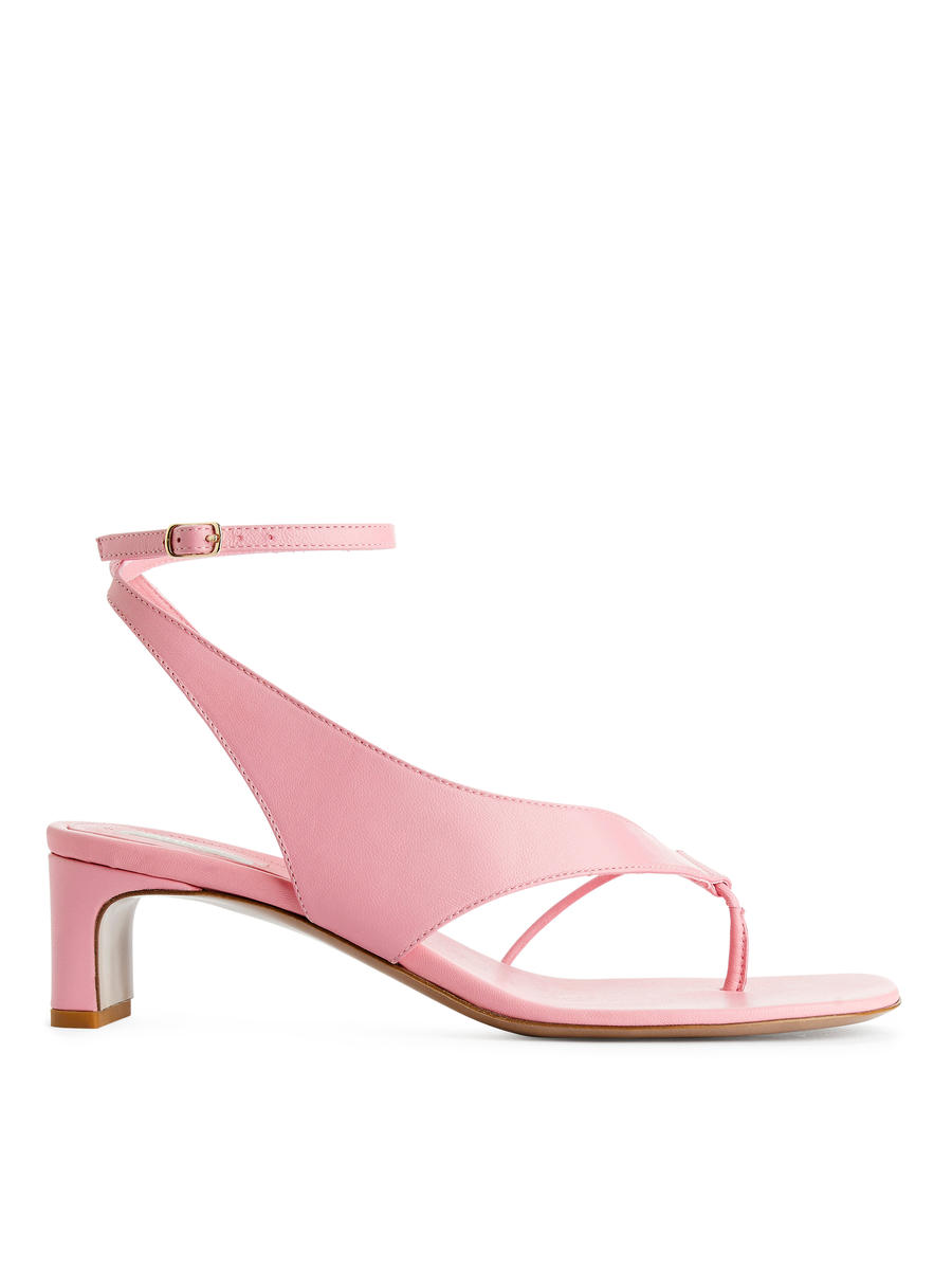 Riemensandalen aus Leder - Rosa - Women - 1222371003