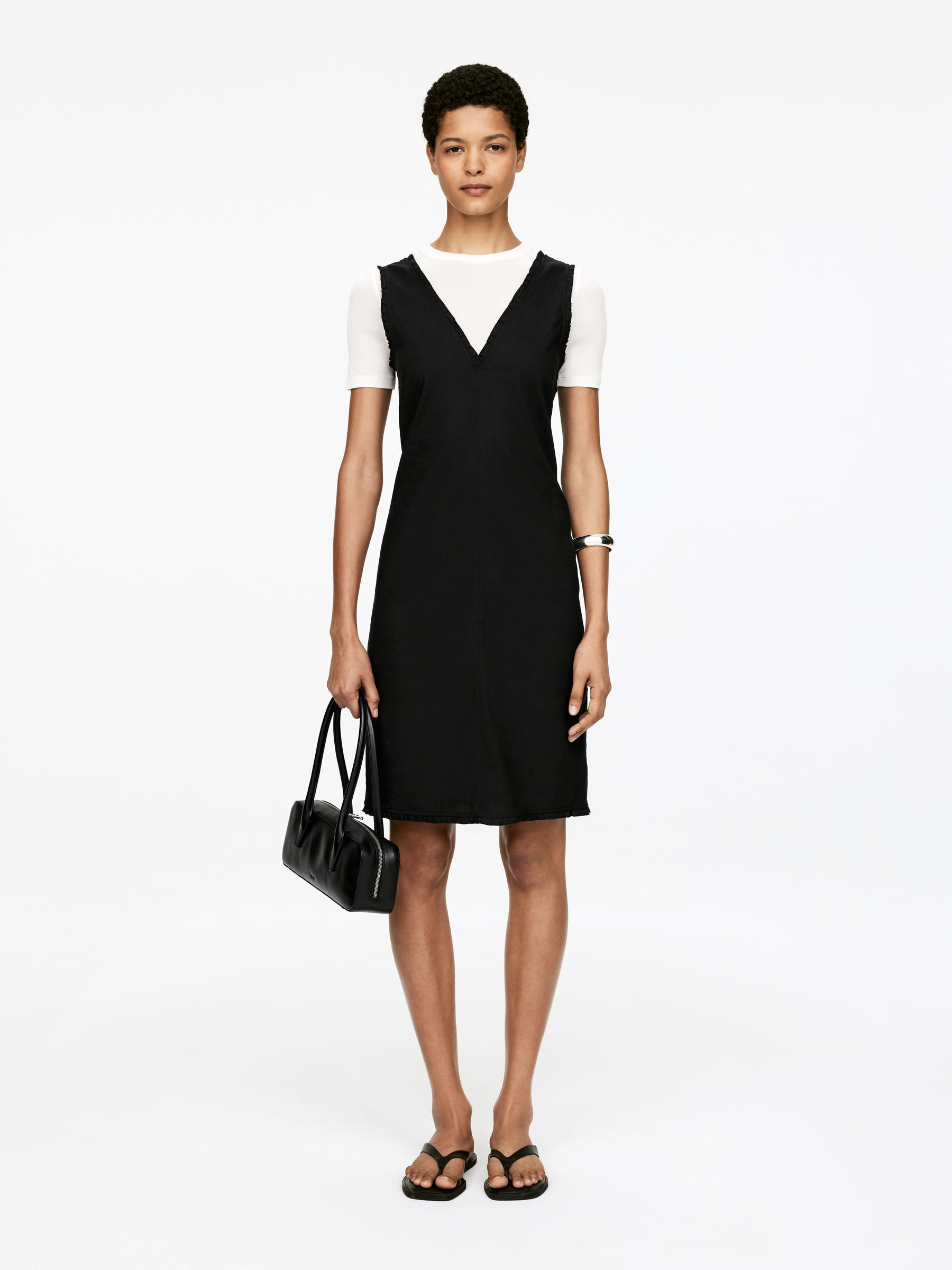 Frill-Detail Dress-#272628-15047