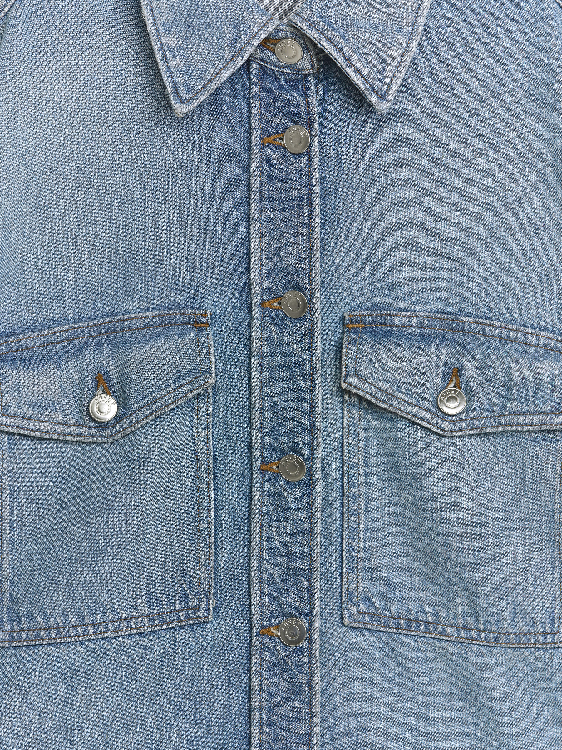 Skjorta i denim - Tvättad blå - Loose fit - Women - StillMedia/DescriptiveDetail - 2