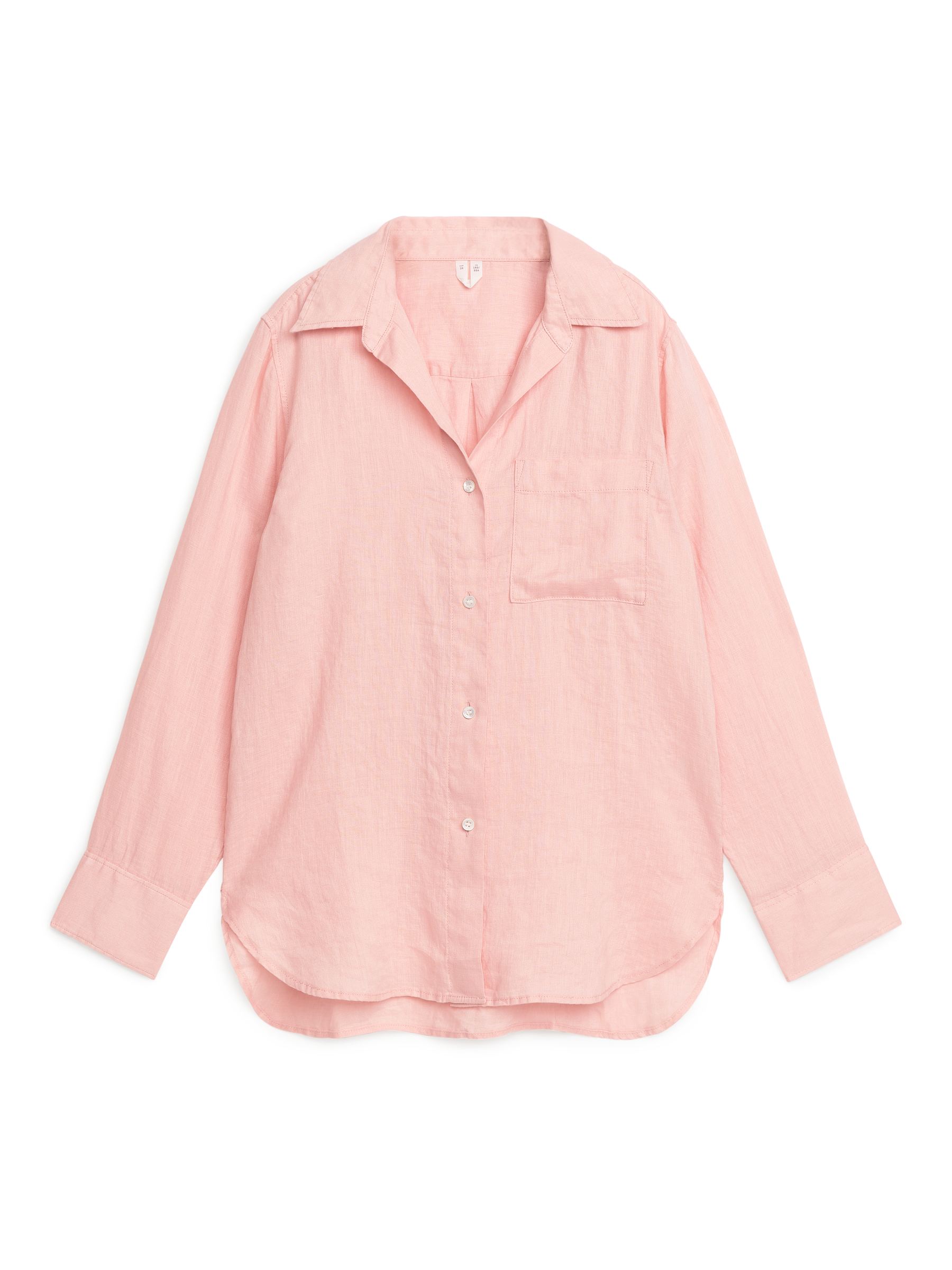 Linen Shirt - Peach - Loose fit - Women - StillMedia/DescriptiveStillLife - 1