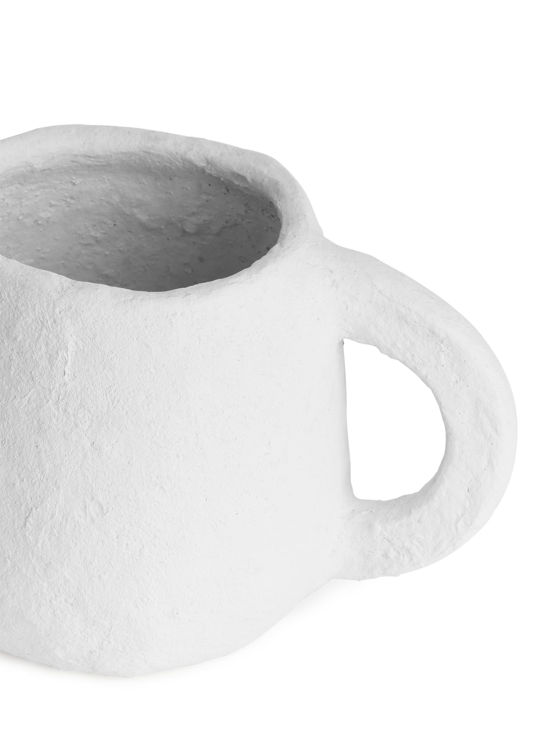 Serax Papier Mâché Big Handle Pot - Off-White - Homeware - StillMedia/DescriptiveDetail - 1