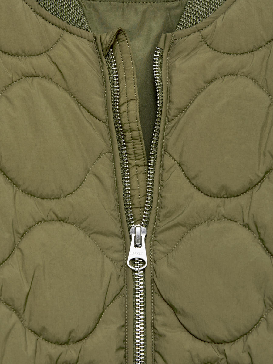 Quilted Jacket-#6A6856-12499