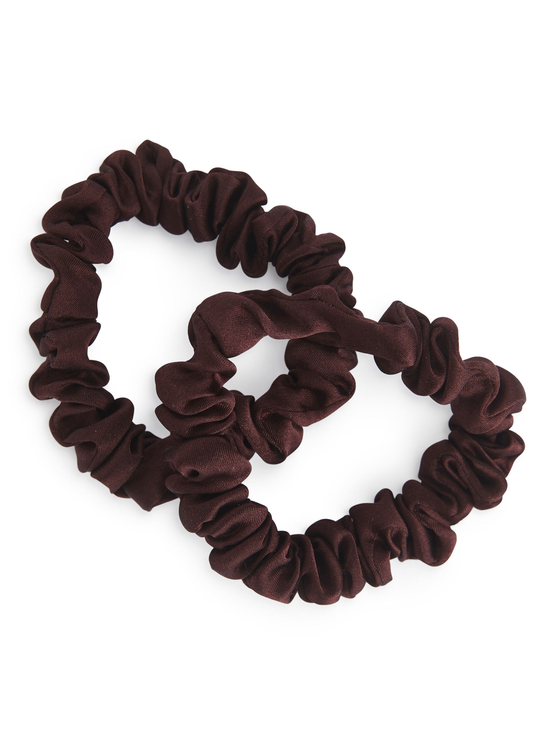 Silk Scrunchies-#3A1A19-12682
