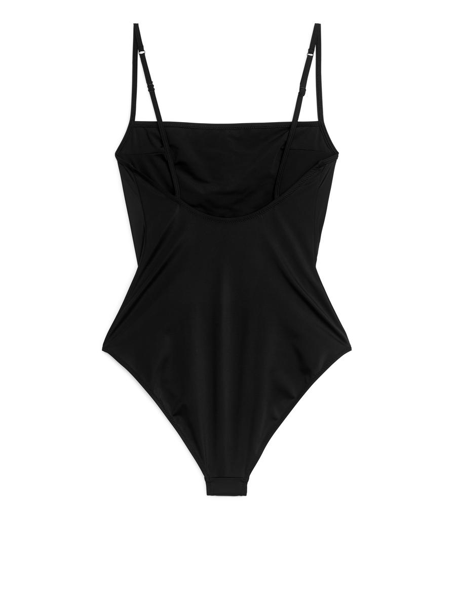 Square-Neck Swimsuit-#272628-855