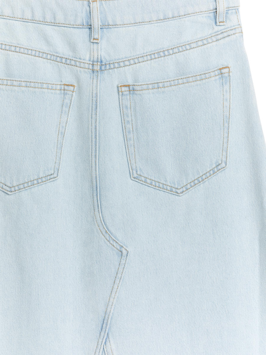 Maxi Denim Skirt - Light Blue - Regular fit - Women - 1200244003