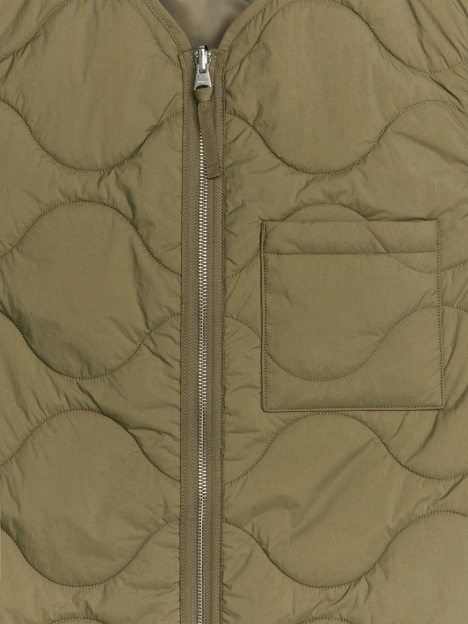 2-in-1 Quilted Liner Vest - Khaki Green - Regular fit - Men - StillMedia/DescriptiveDetail - 1