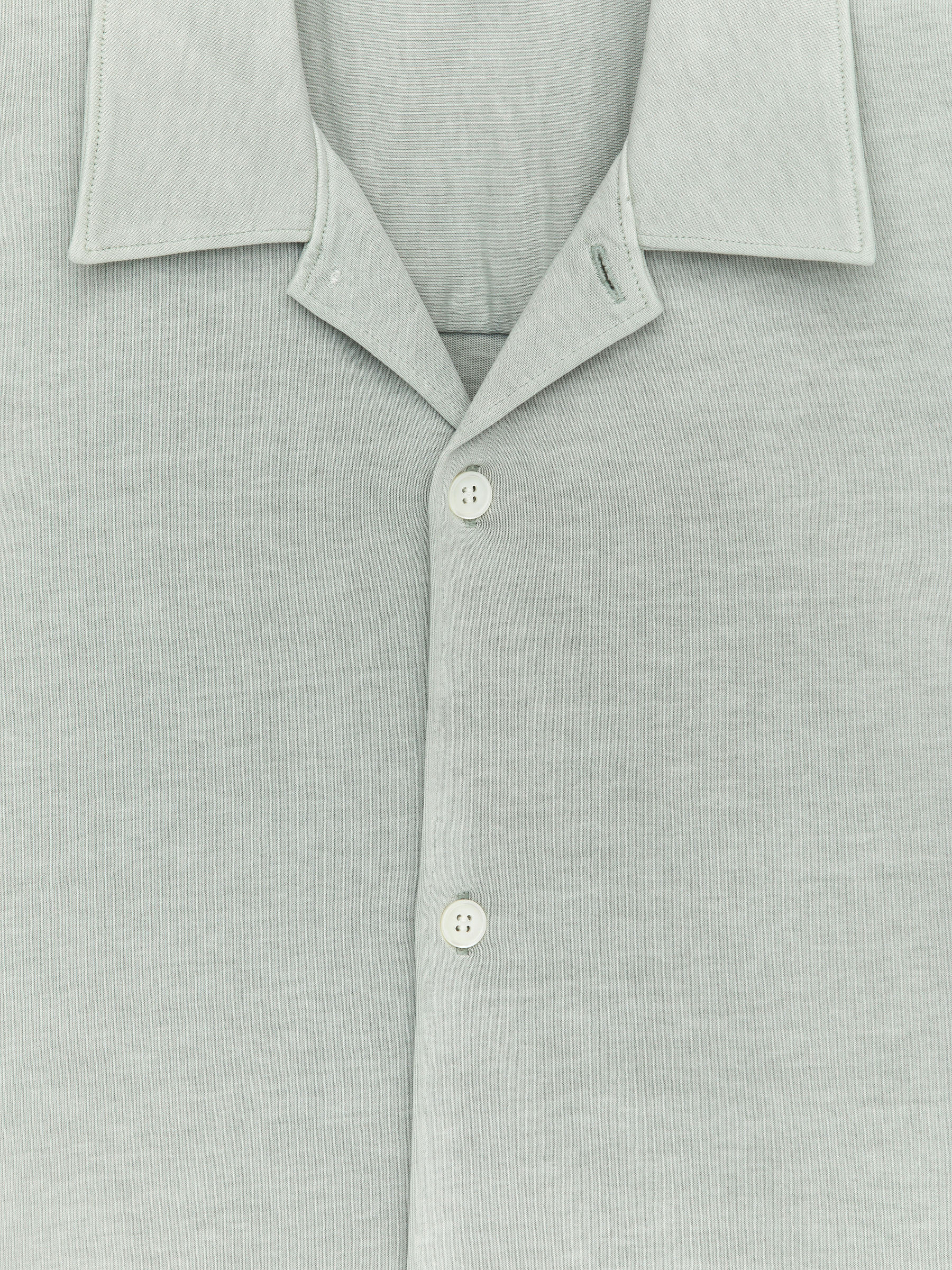 Short-Sleeve Jersey Shirt - Dusty Mint - Loose fit - Men - StillMedia/DescriptiveDetail - 1