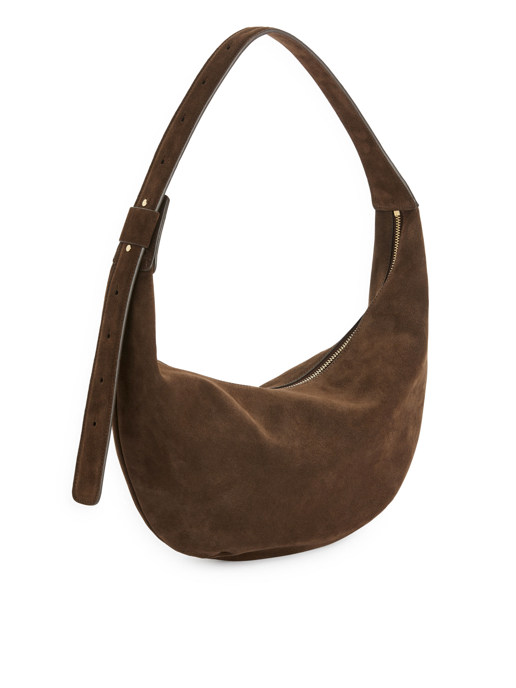 Mittelgroße, geschwungene Schultertasche - Dunkelbraun - Damen - StillMedia/DescriptiveStillLife - 3