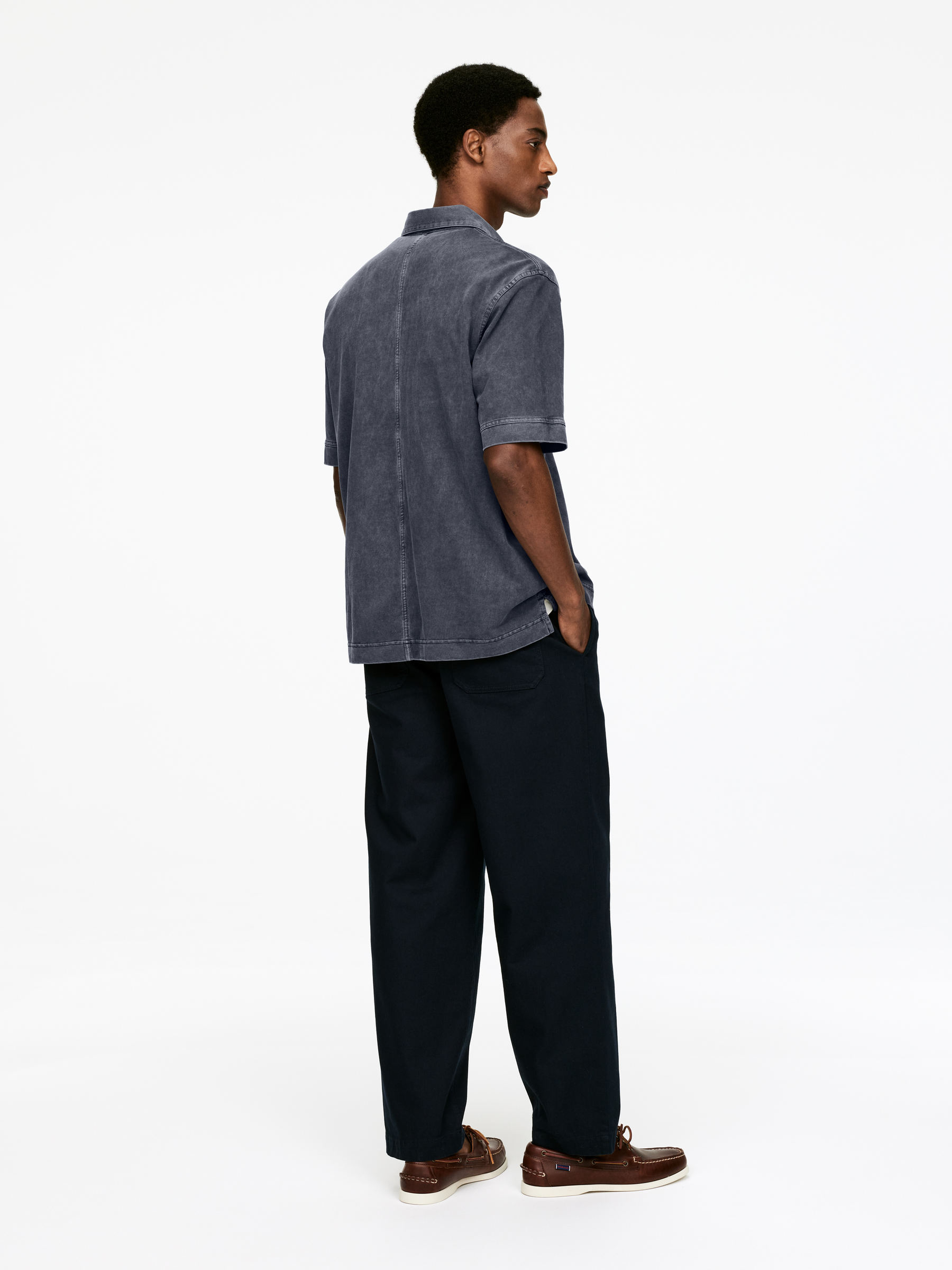 Polo Shirt - Dark Blue - Loose fit - Men - StillMedia/Lookbook - 4