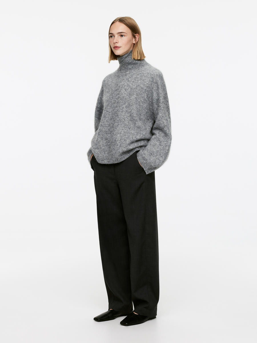 Roll-Neck Jumper-#8D8E91-6193