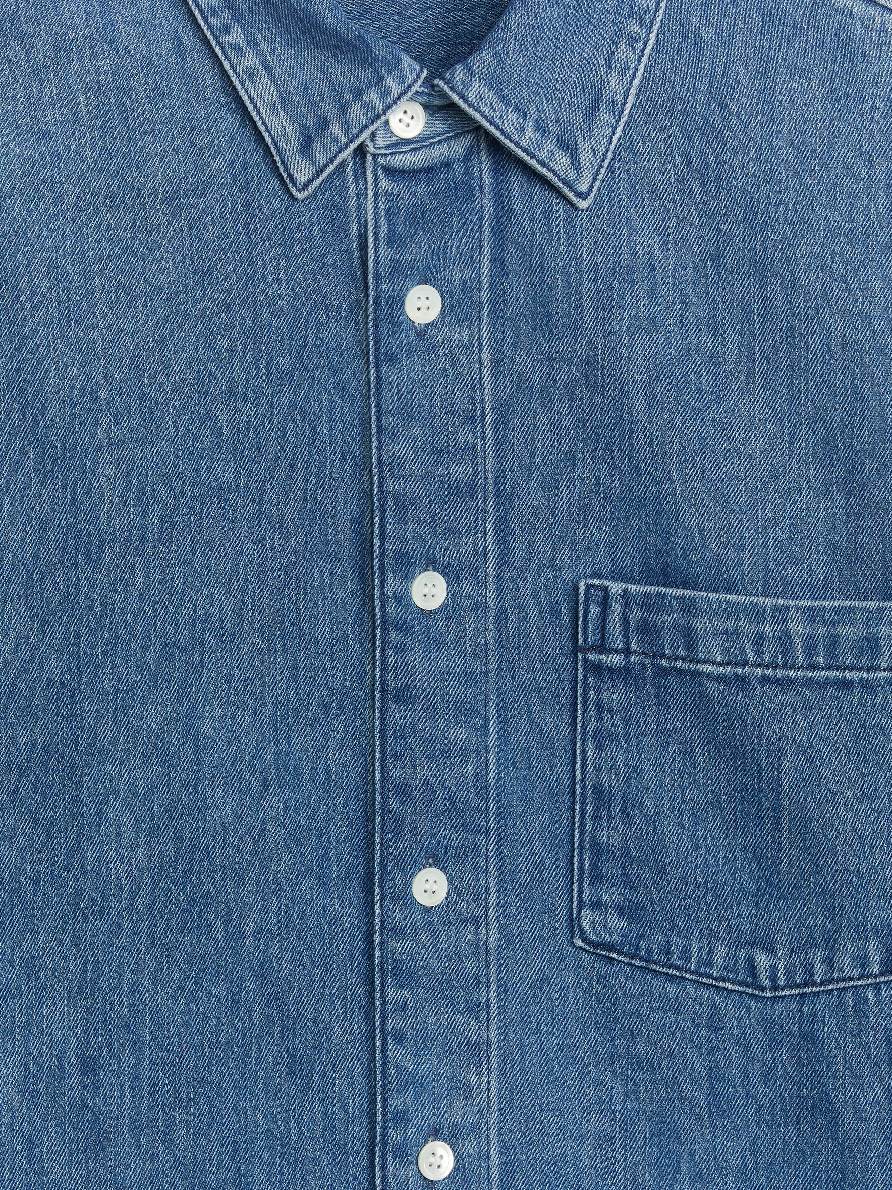 Camisa de denim - Azul medio - Corte relajado - Men - StillMedia/DescriptiveDetail - 2