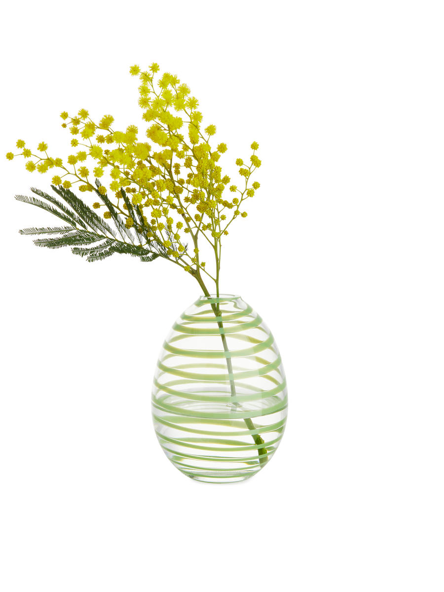 Glass Vase 11 cm - Green - Homeware - 1228407001