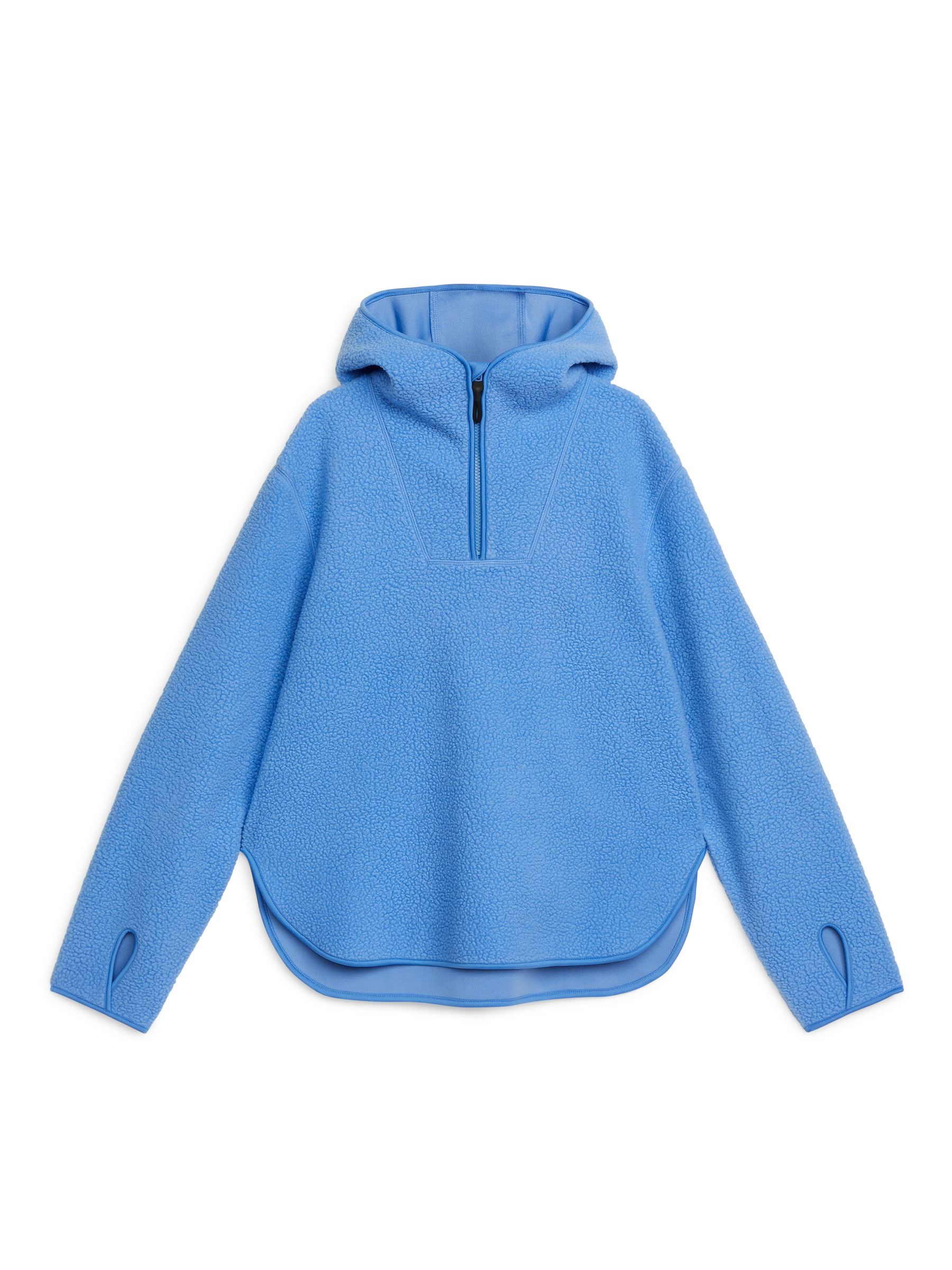 Felpa con cappuccio in pile - Sky Blue - Regular fit - Women - StillMedia/DescriptiveStillLife - 1