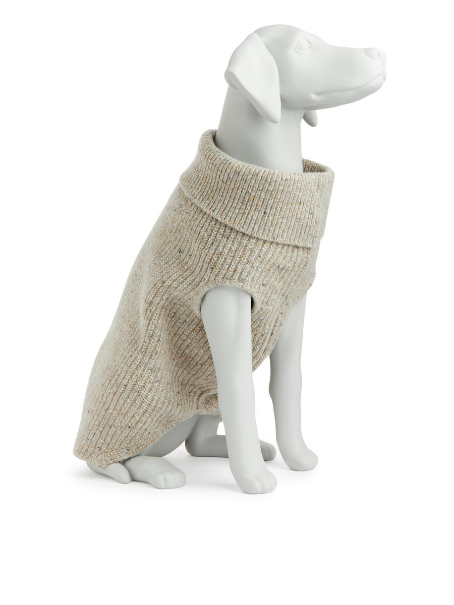 Dog Knitted Jumper-#D6C9AA-7730